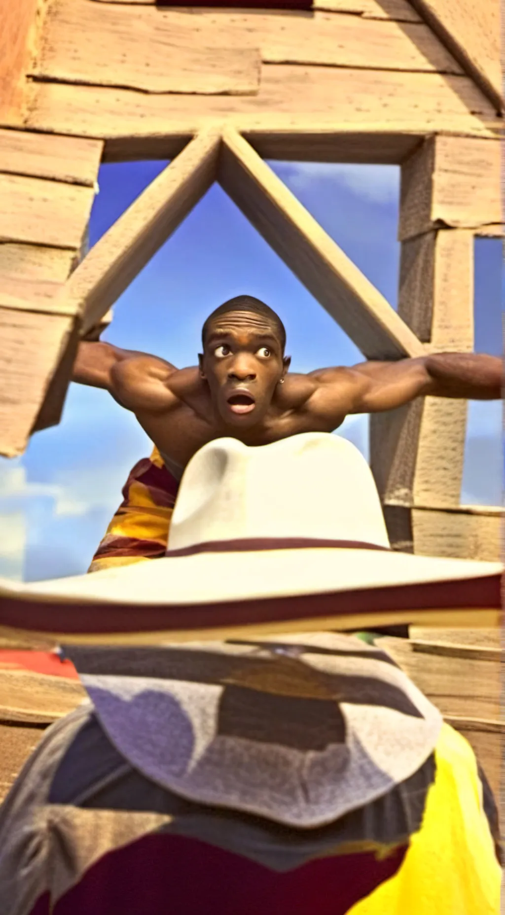 ai character: Indian begger🧹 background