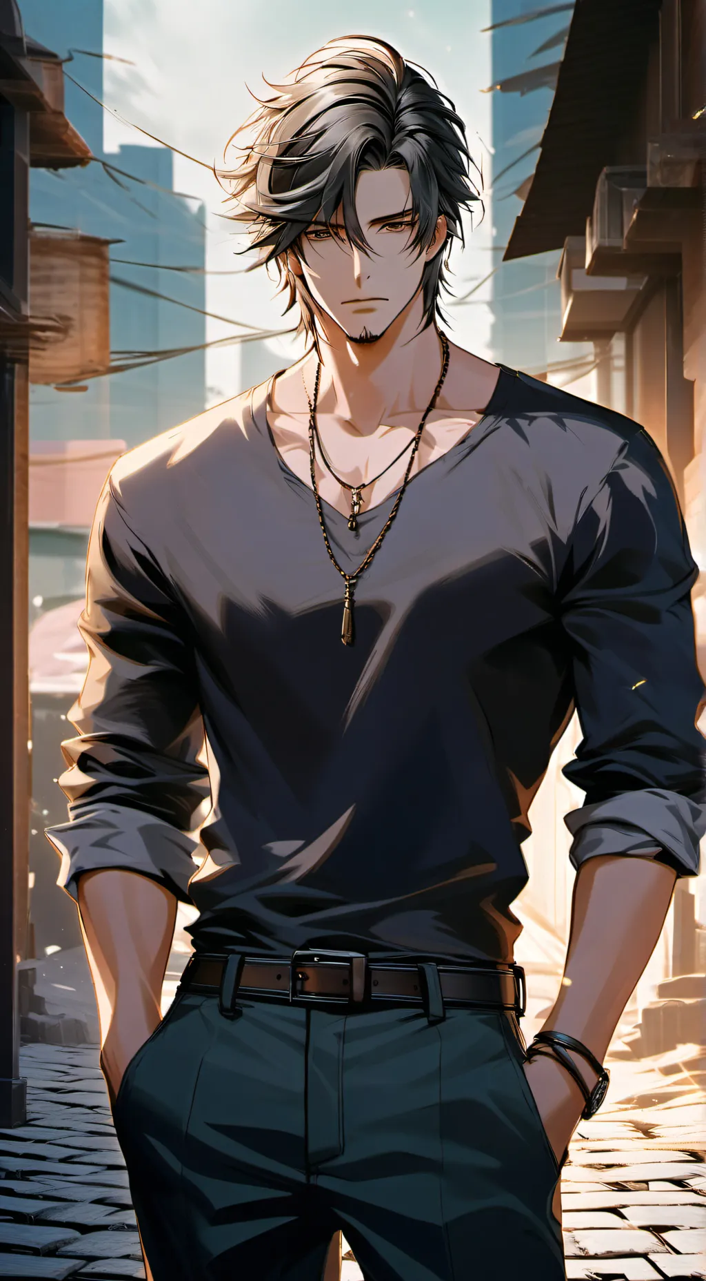 ai character: Ethan  background