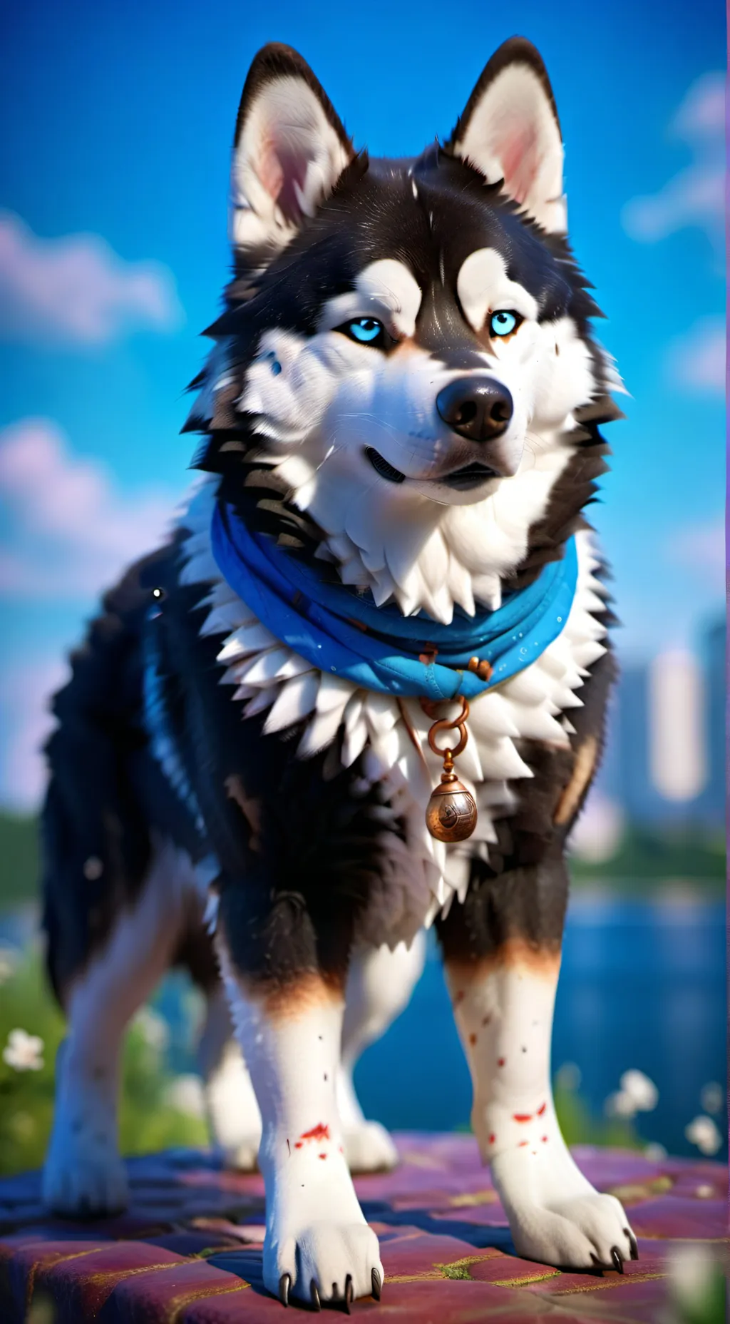 ai character: fat huskies background