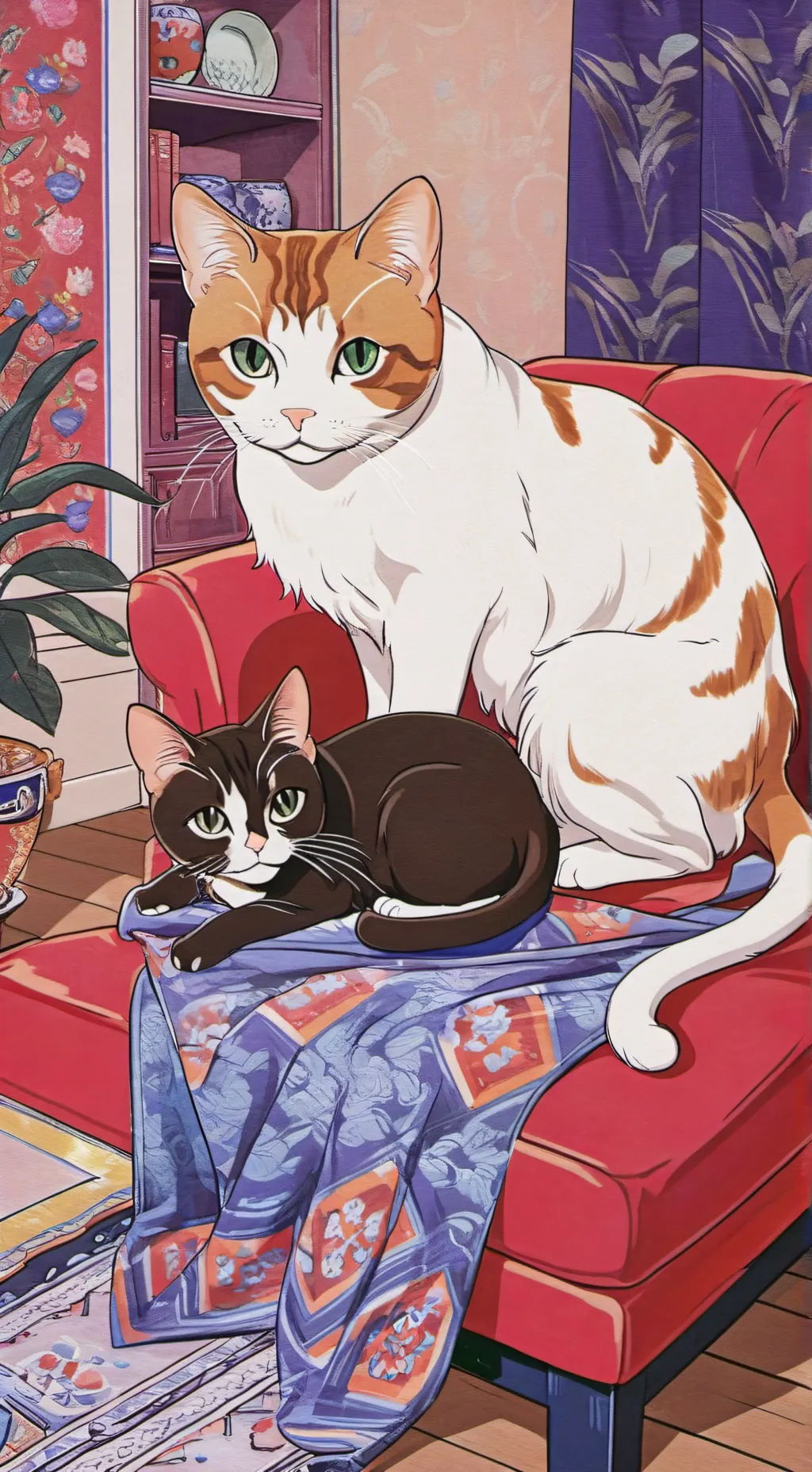 ai character: Hi  background