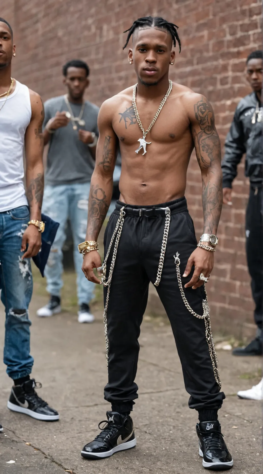 ai character: nle choppa background