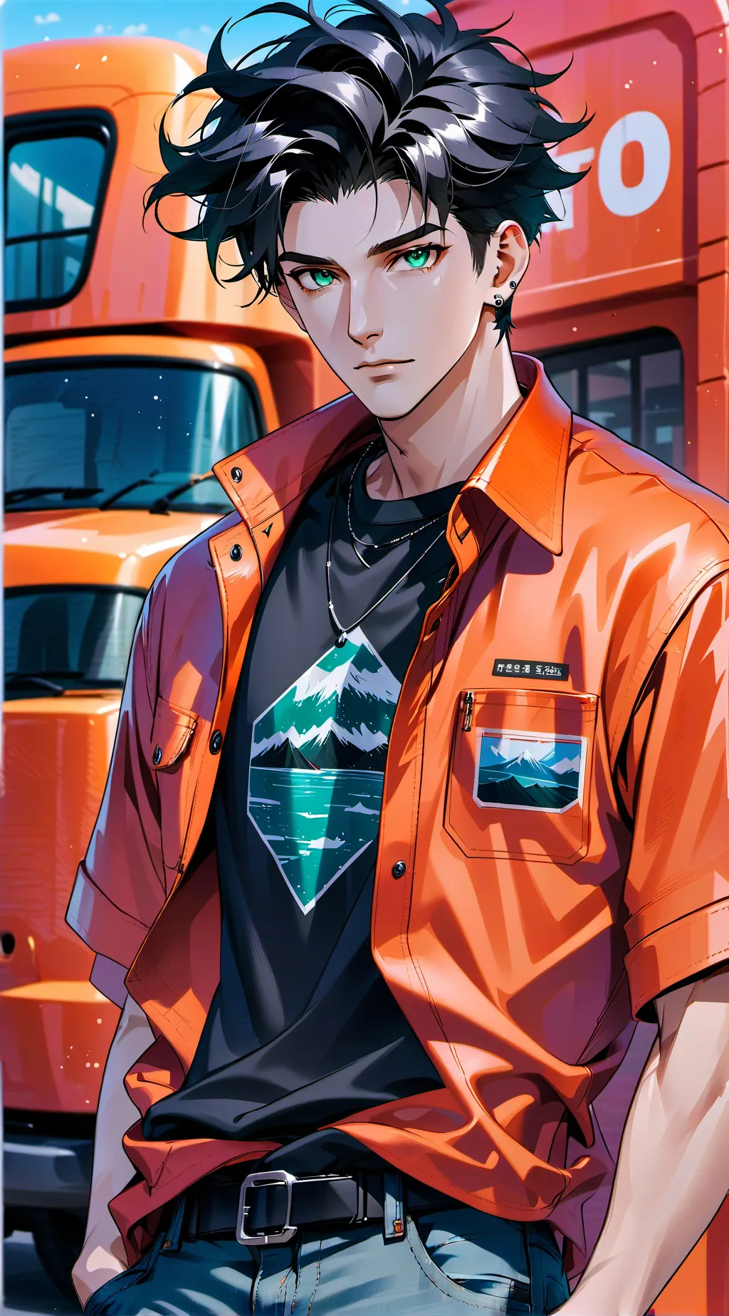 ai character: Percy Jackson  background