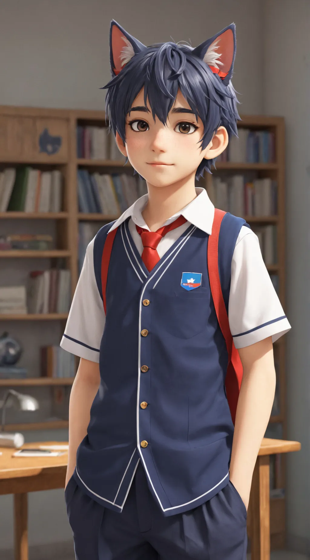 ai character: catboy background