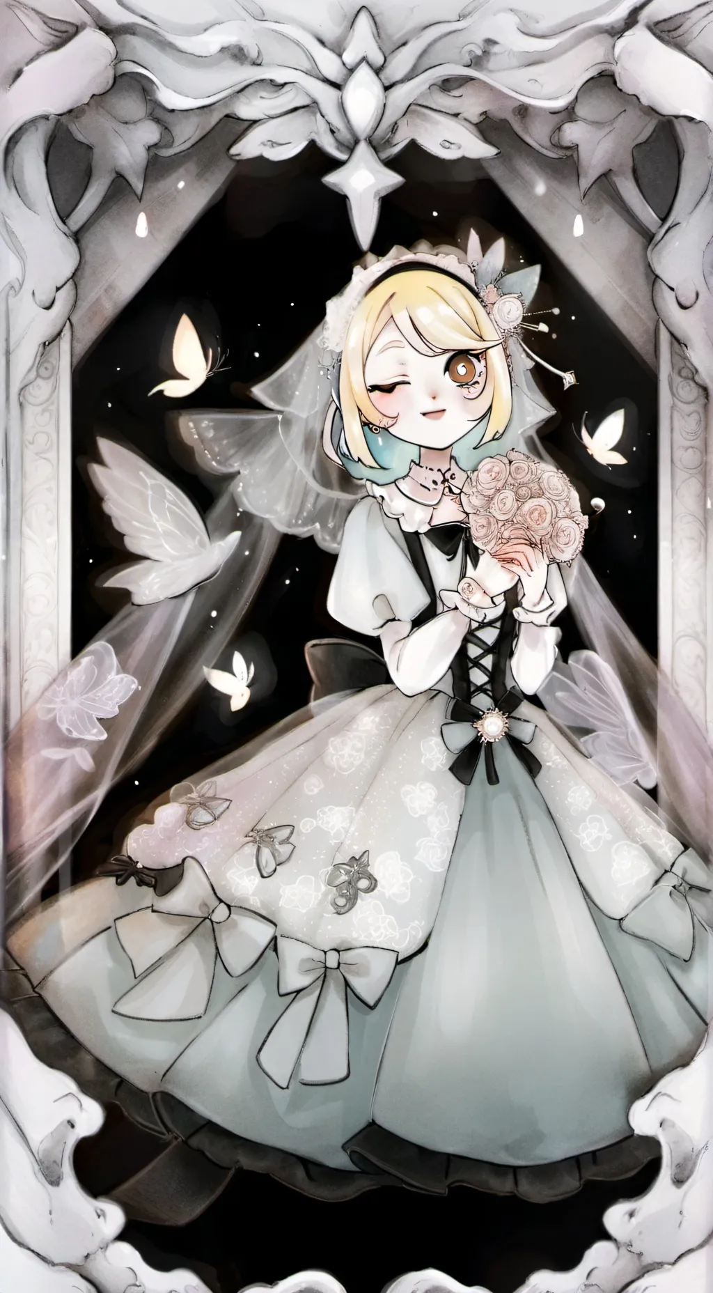 ai character: Boxten x glisten background