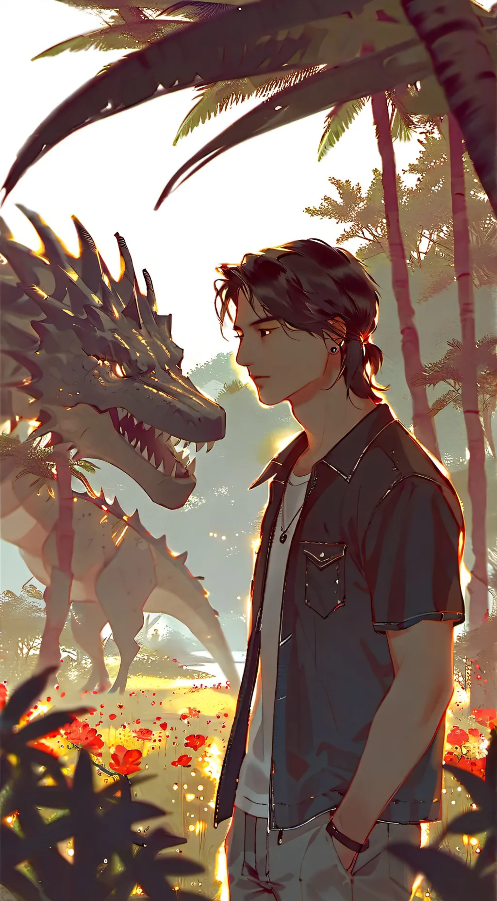 ai character: Jurasic park background