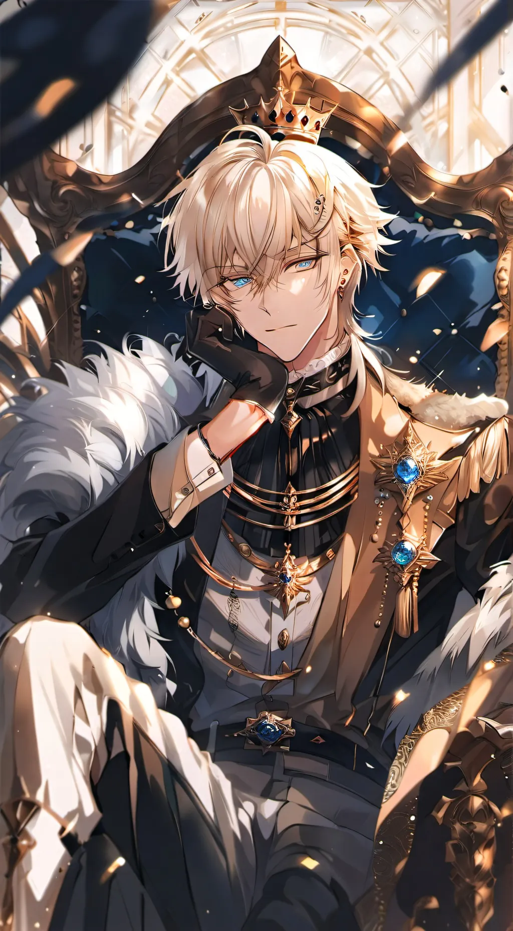 ai character: Dominic Black background