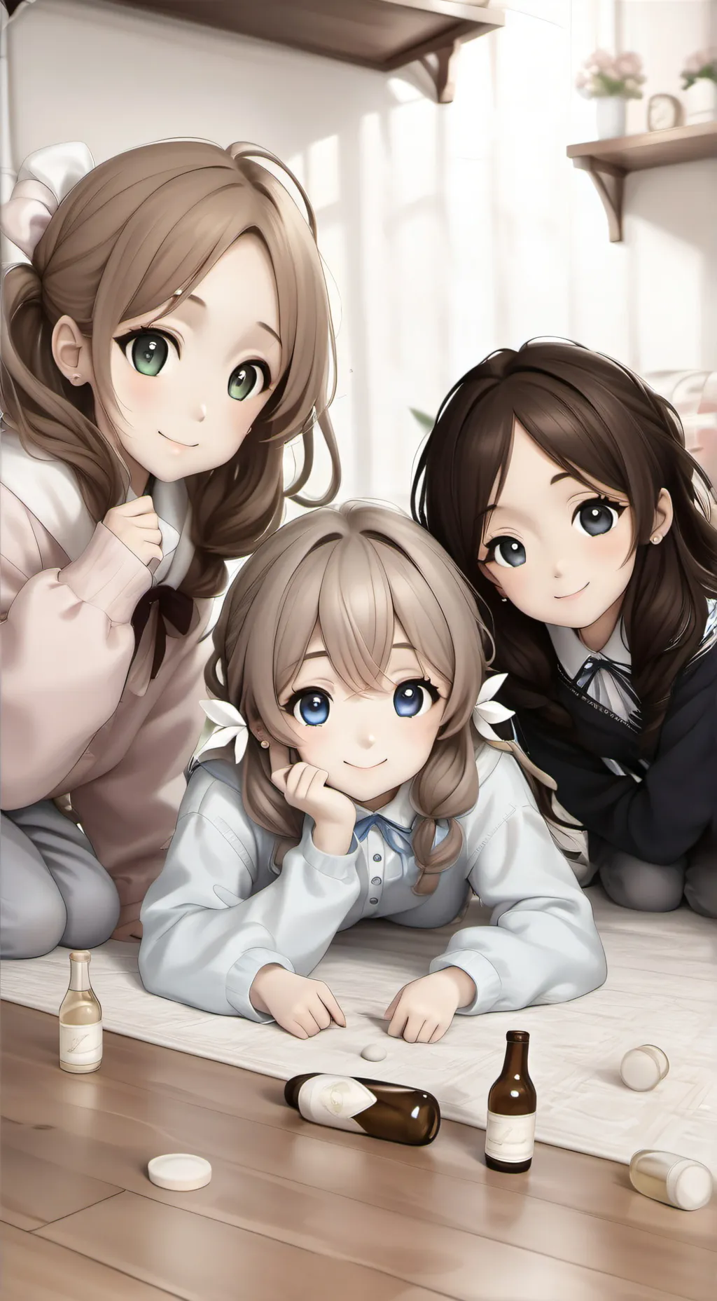 ai character: Spin the bottle  background