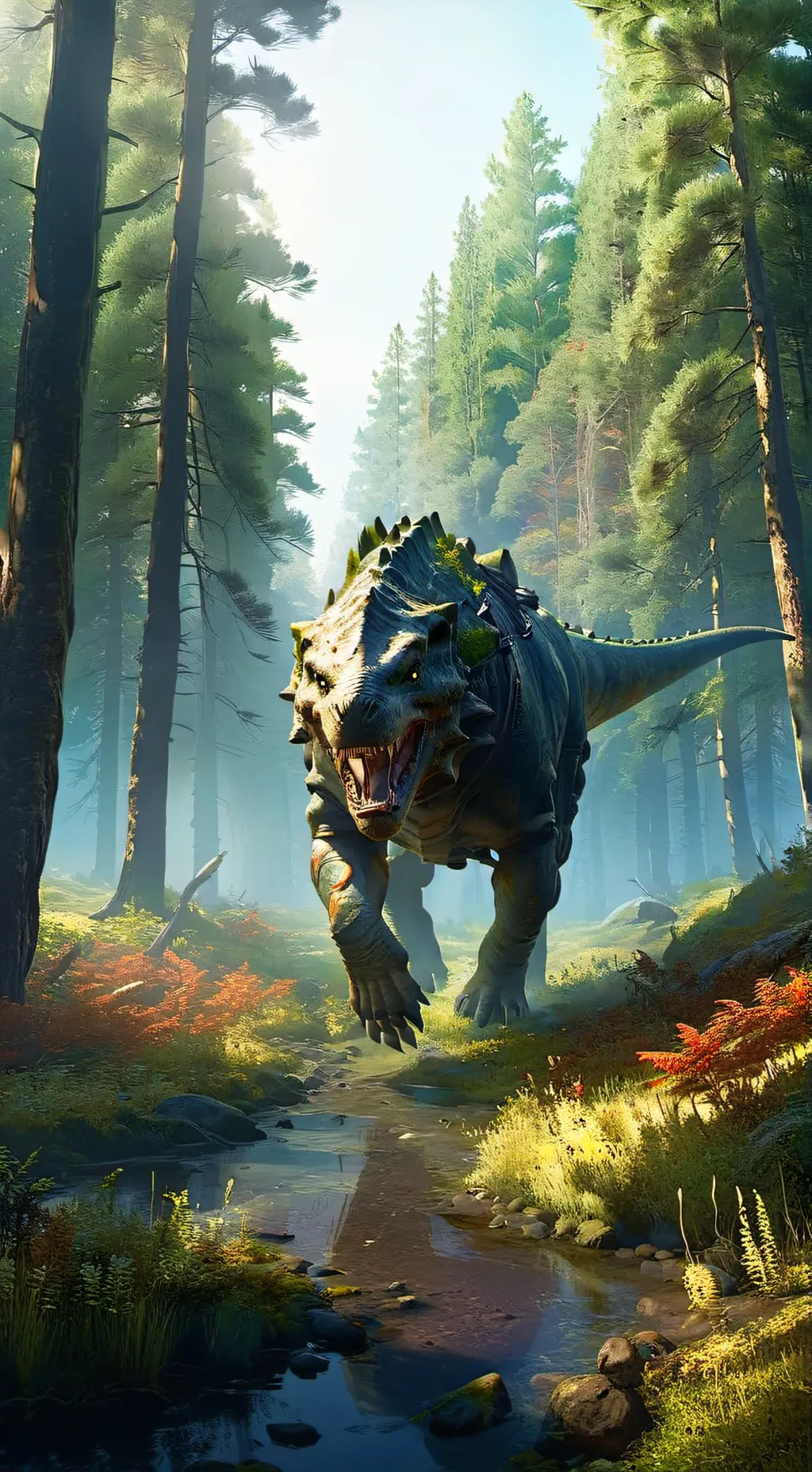 ai character: jurrasic world background