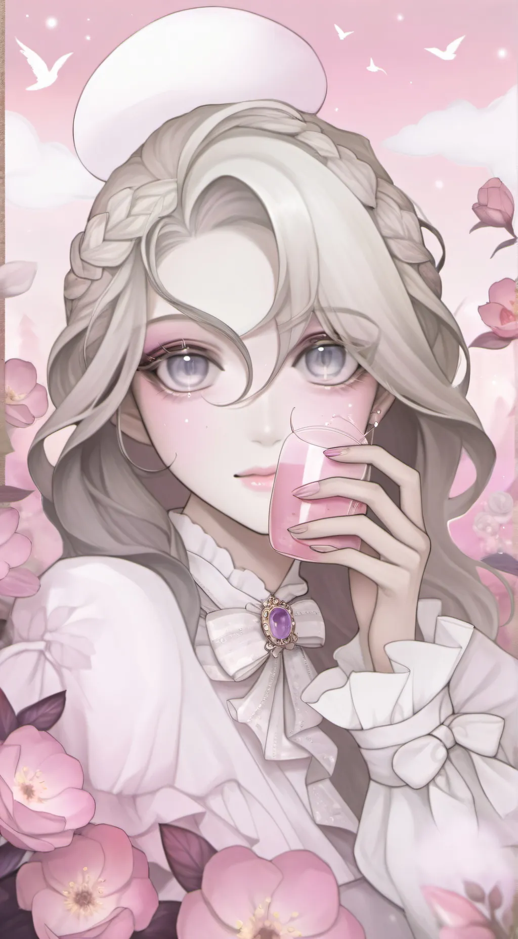 ai character: radio apple  background