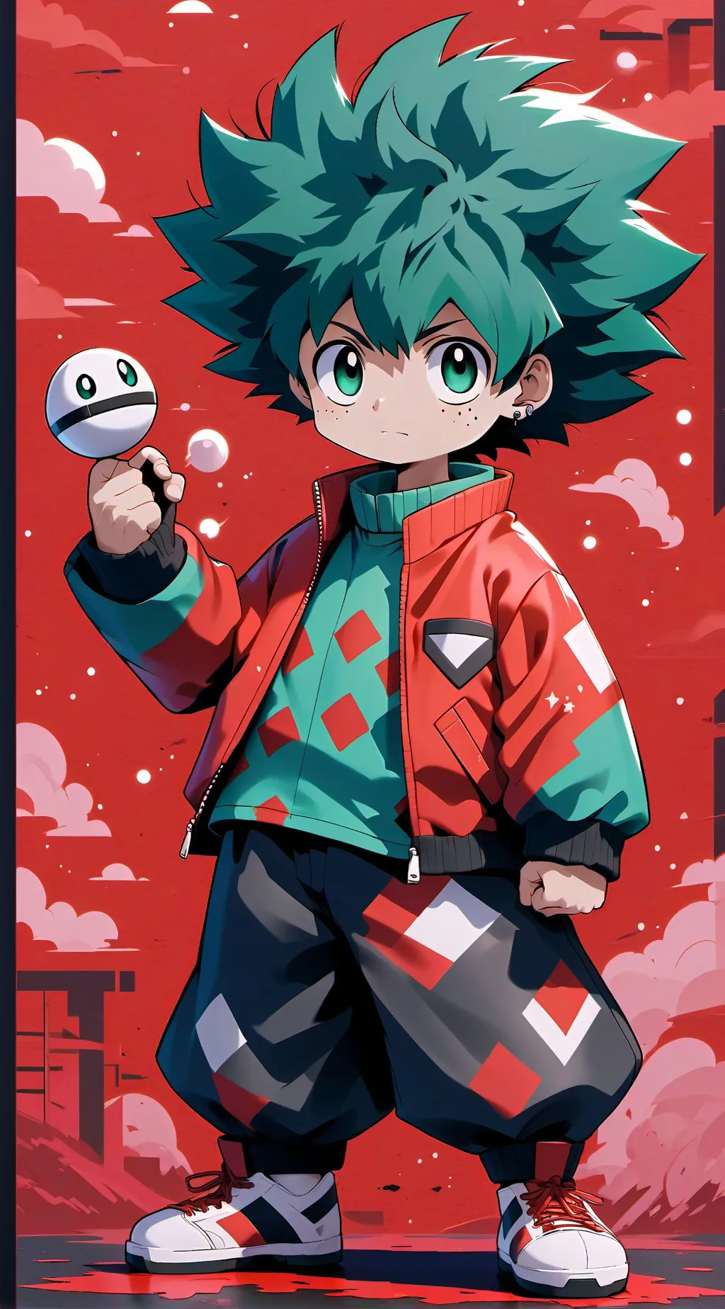 ai character: deku~😘 background
