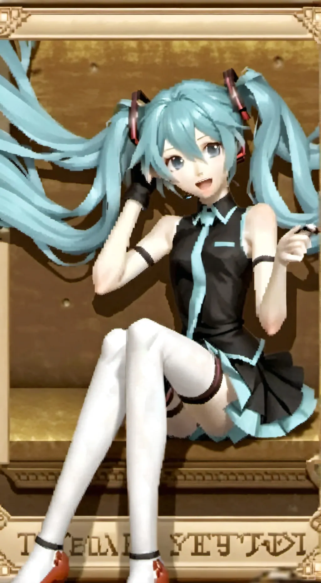 ai character: Miku Hatsune background