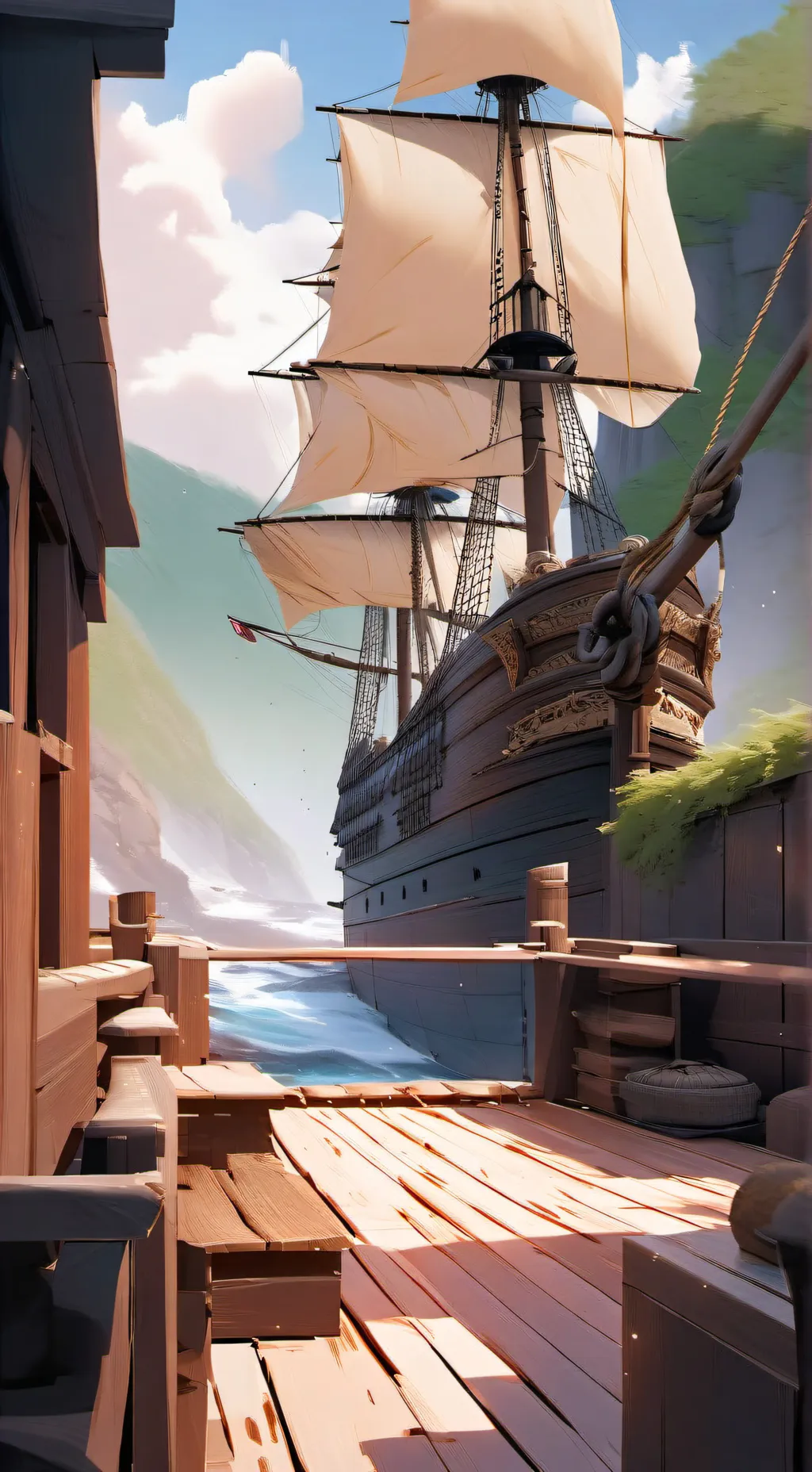 ai character: ship background