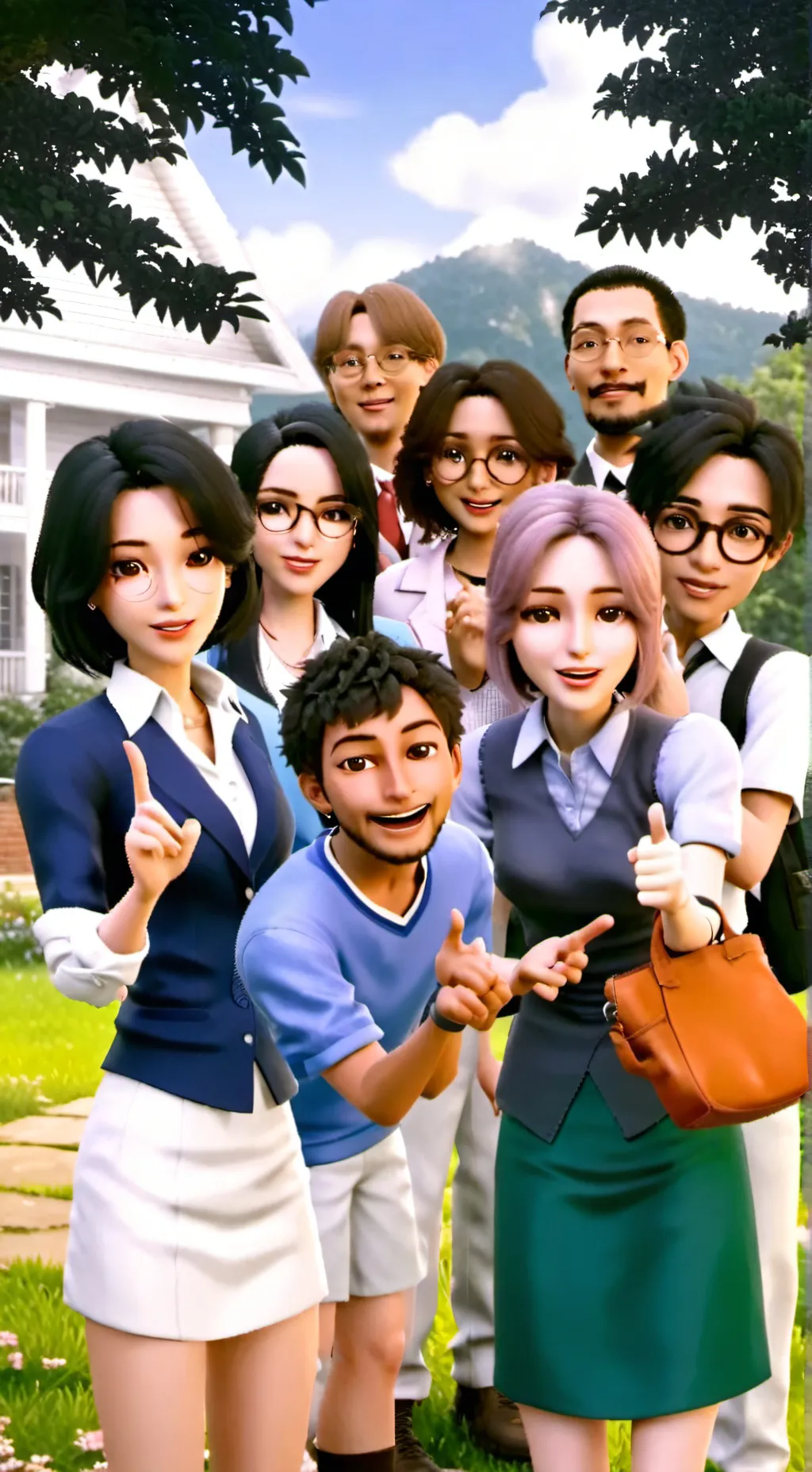 ai character: elementary school background