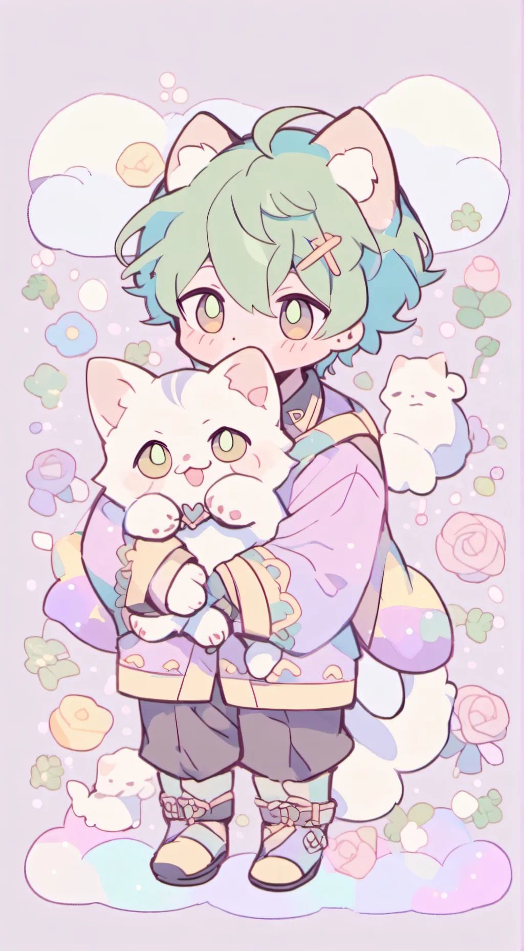ai character: Catnap × Dogday background