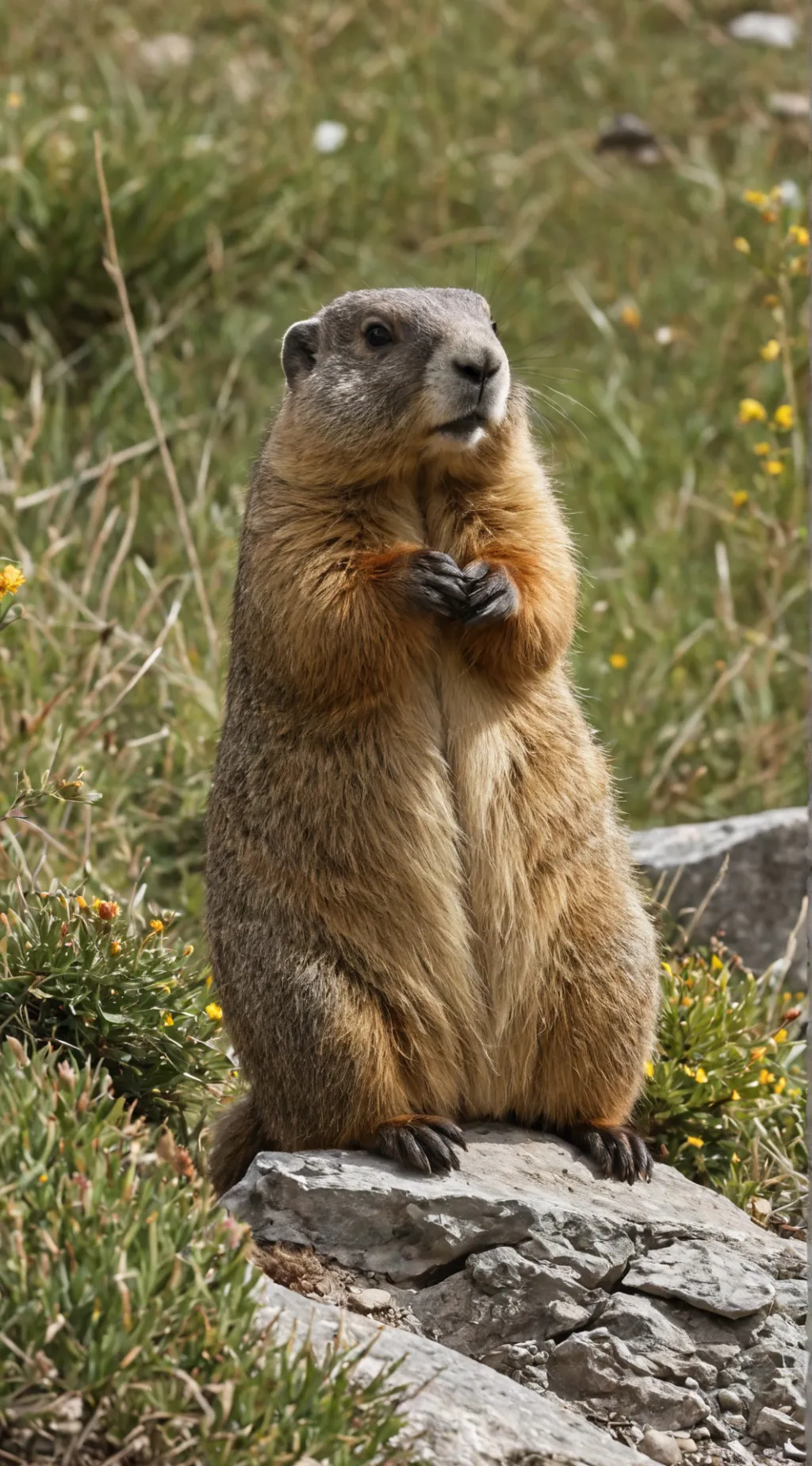 ai character: marmot king background