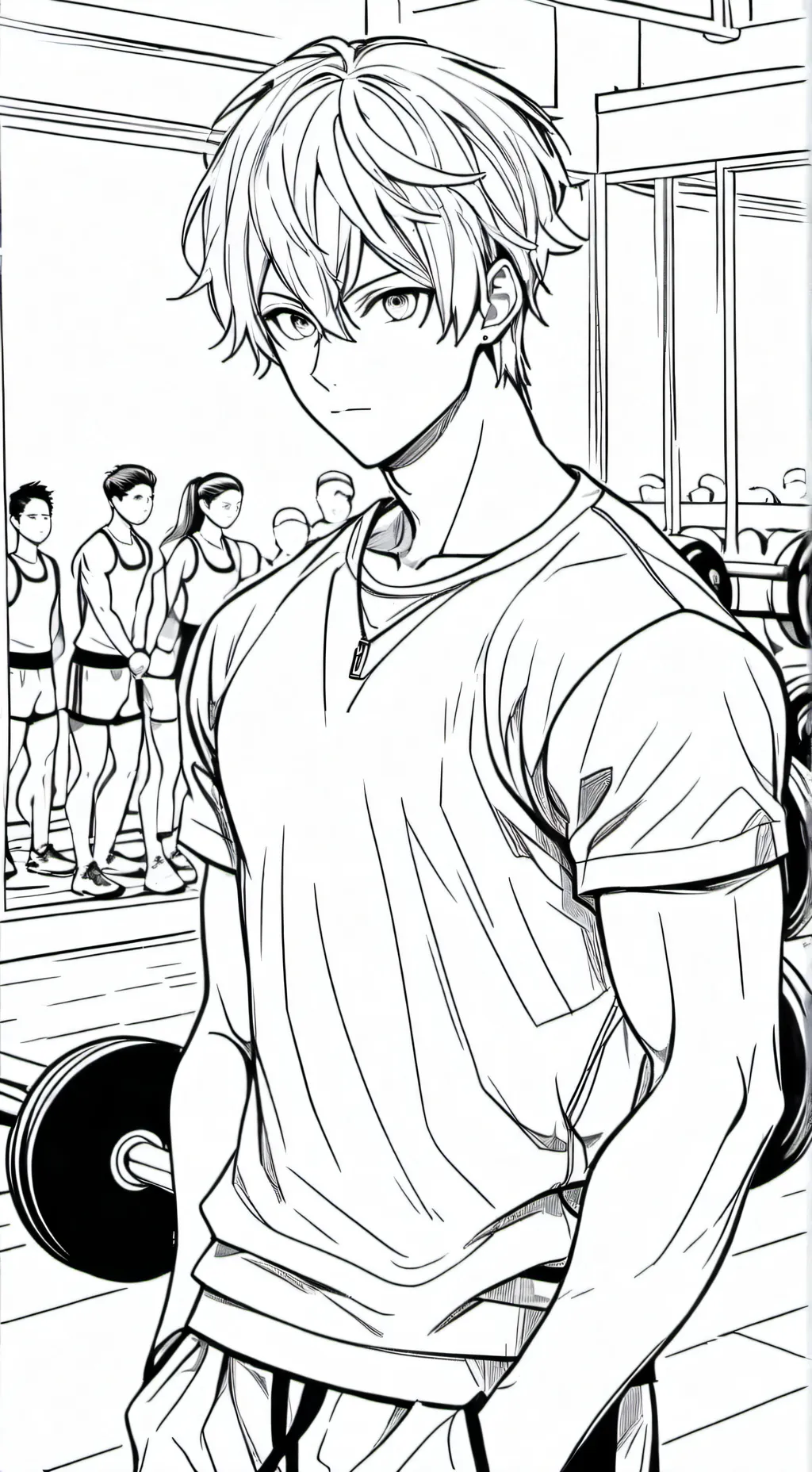 ai character: Fpe Gym Au with oc background