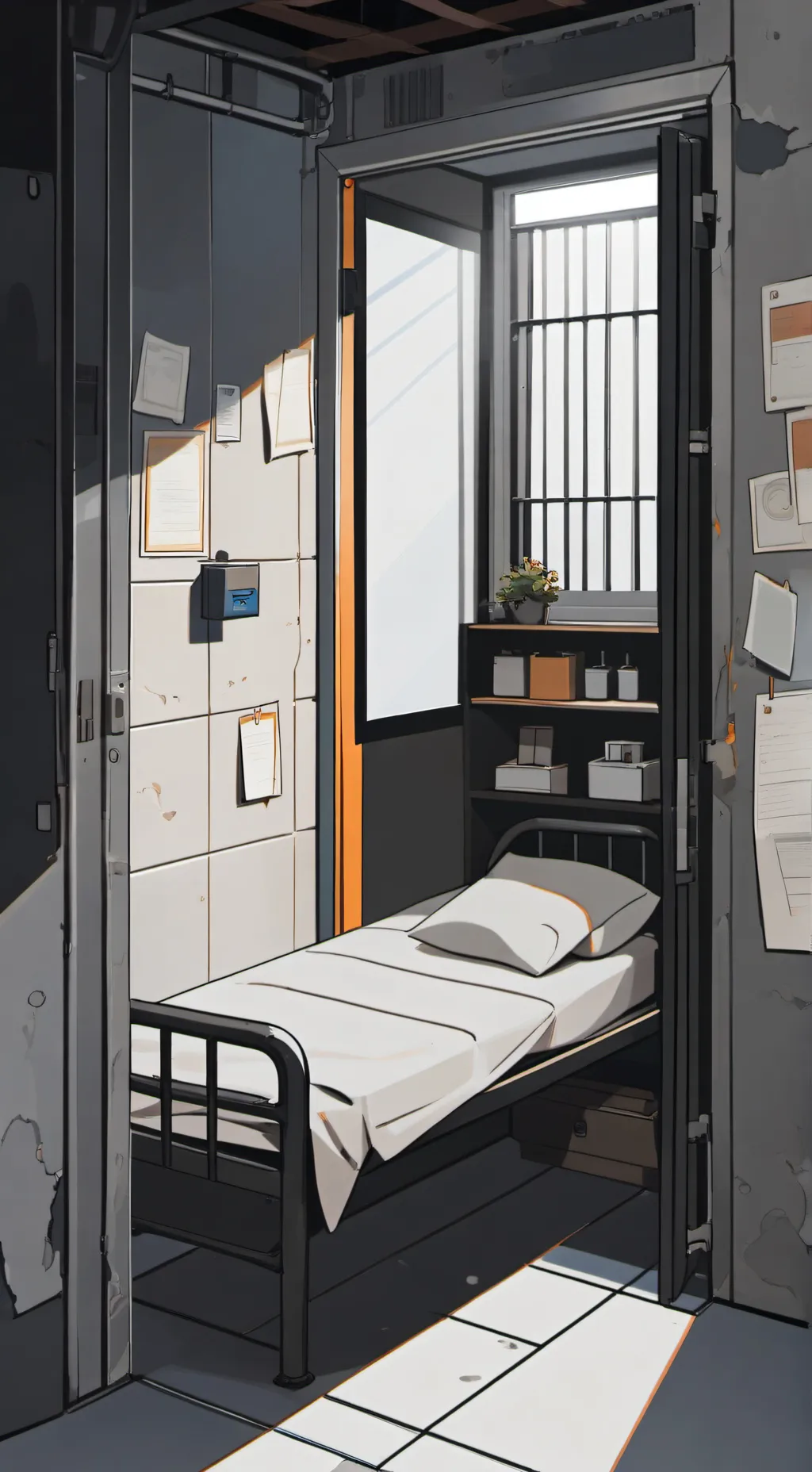 ai character: arrested  background