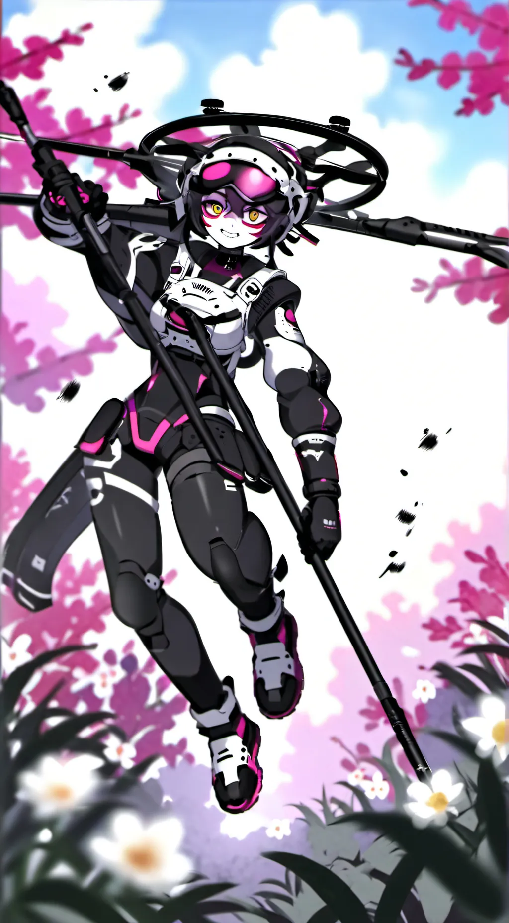 ai character: mueder drones  background