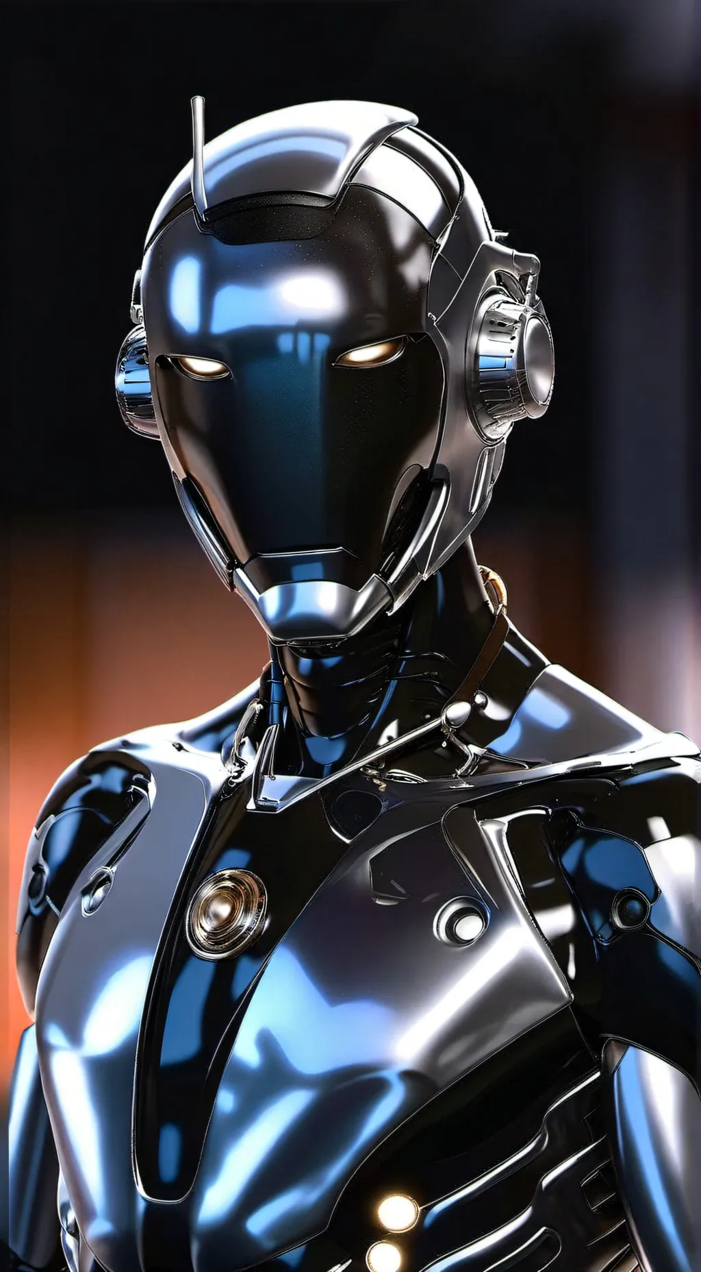 ai character: Robot hacker background