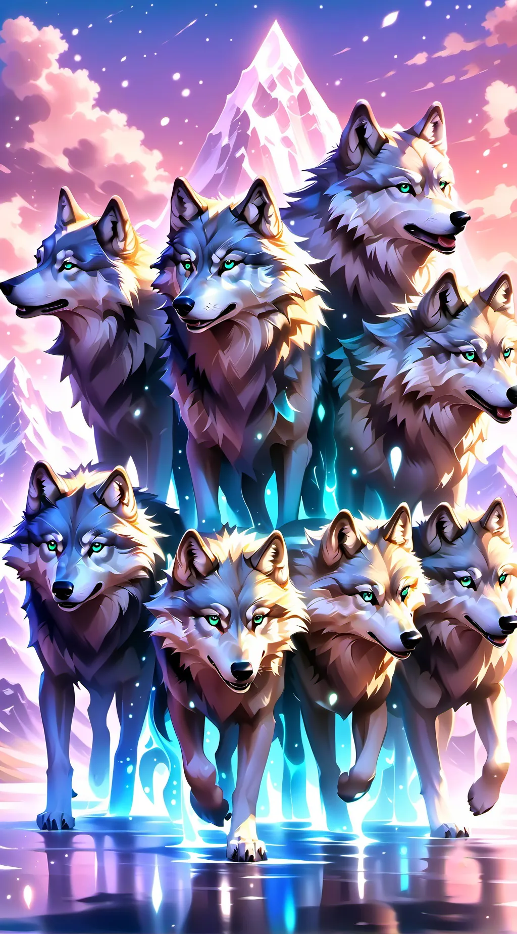 ai character: wolf pack background