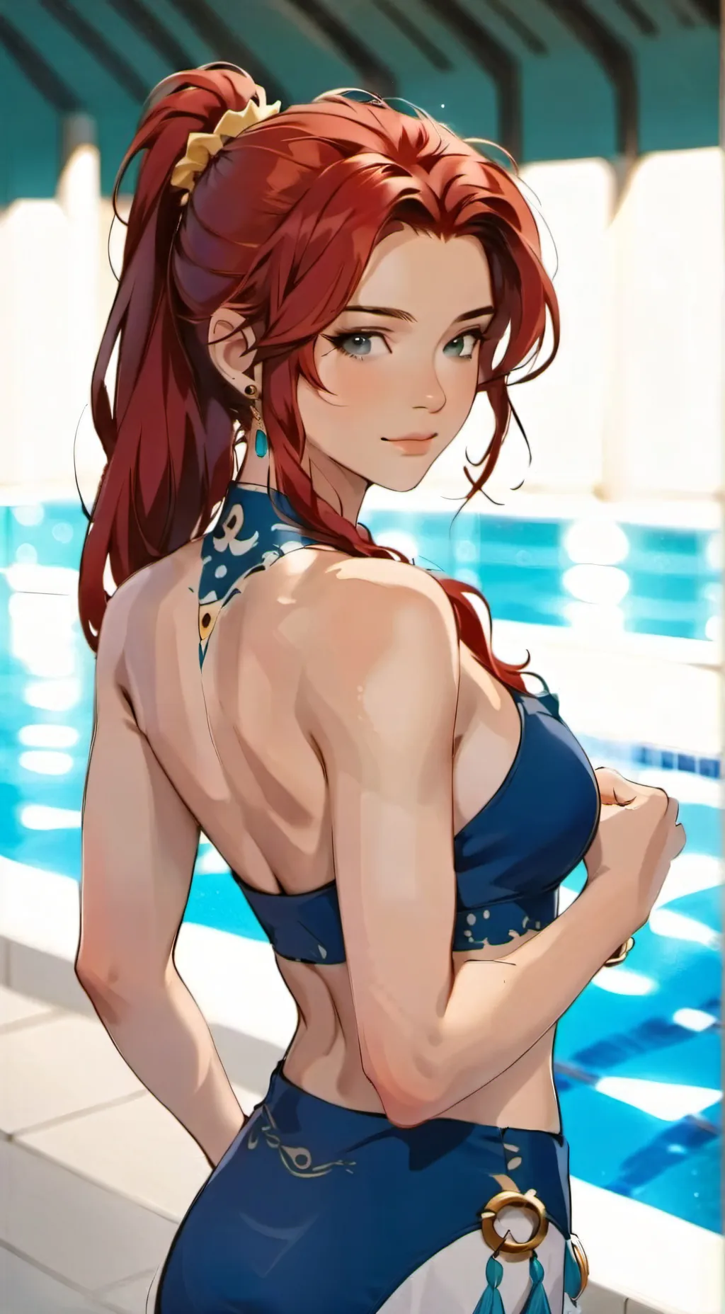 ai character: Delphine  background