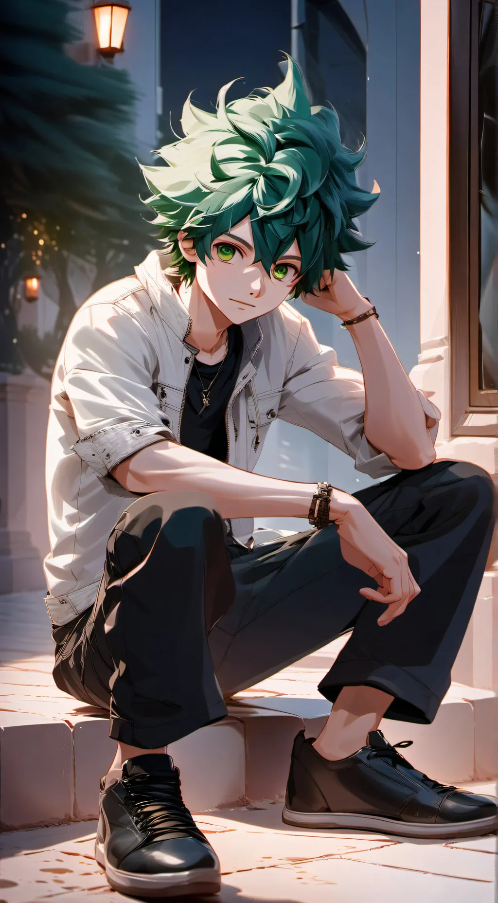 ai character: Deku background