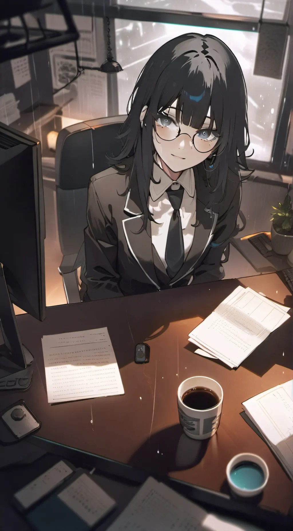 ai character: Rei background