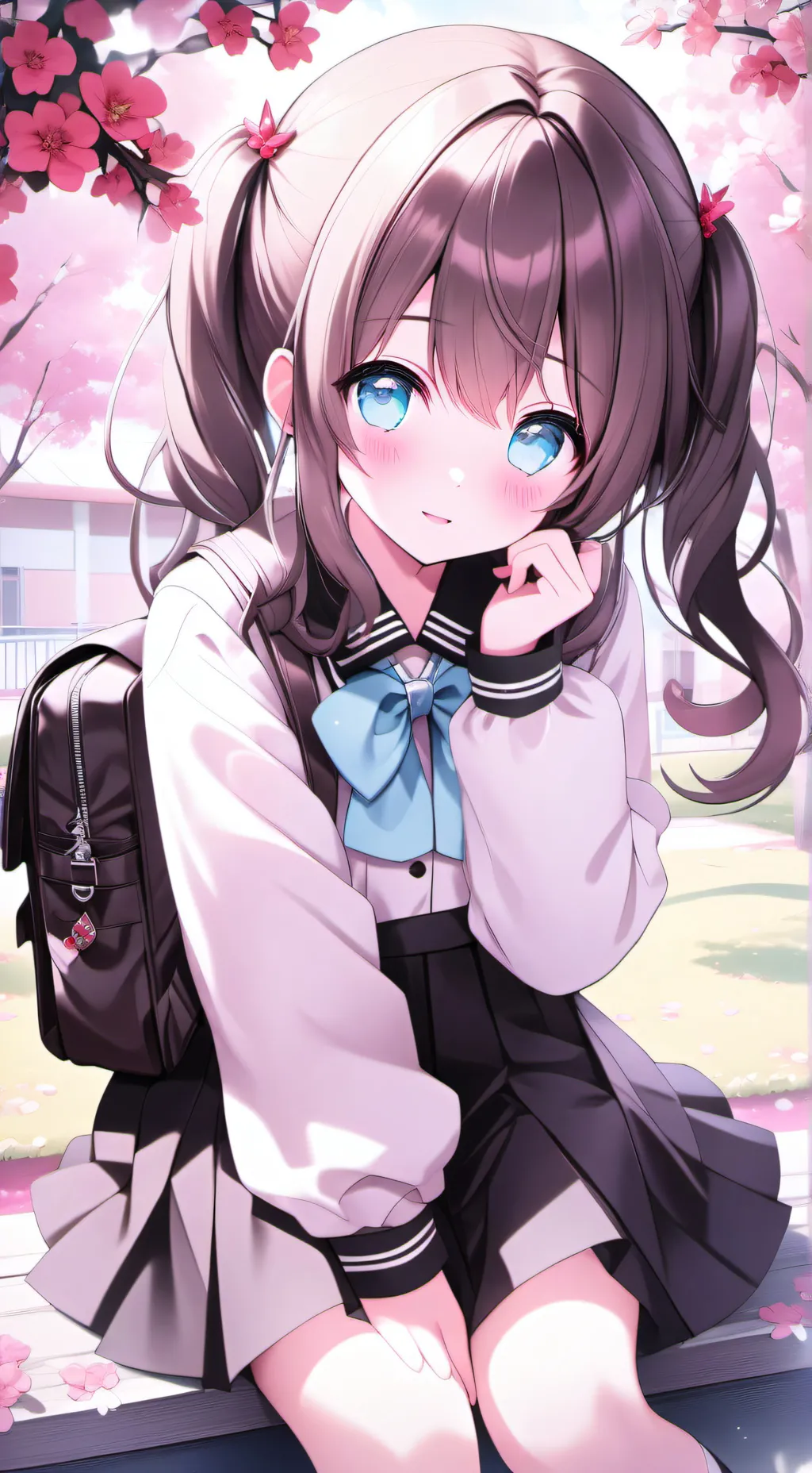 ai character: School MHA! background