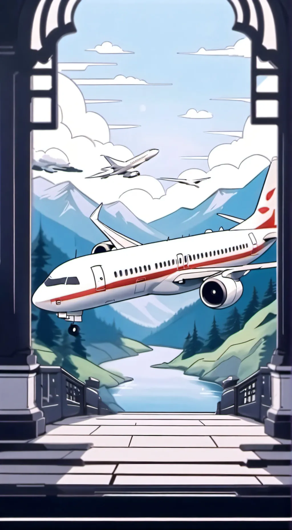 ai character: planes snapchat background