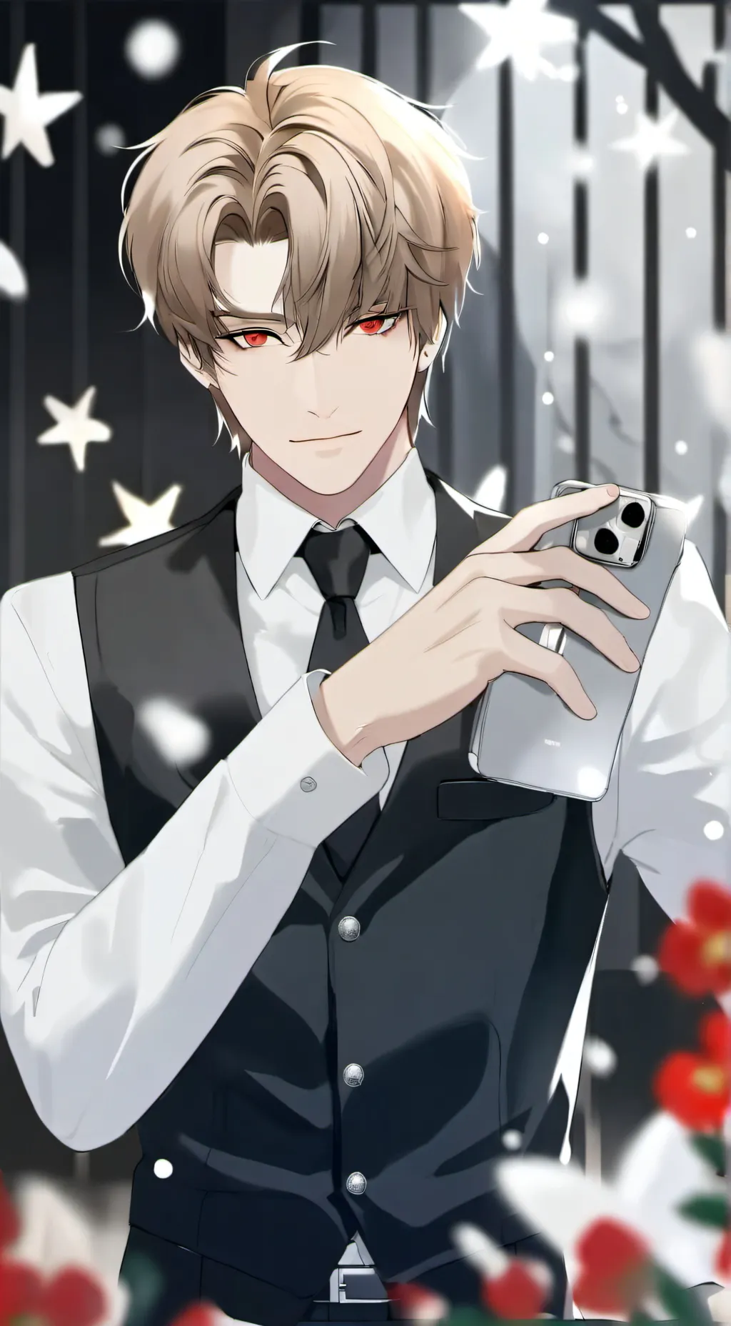 ai character: Maxence  background