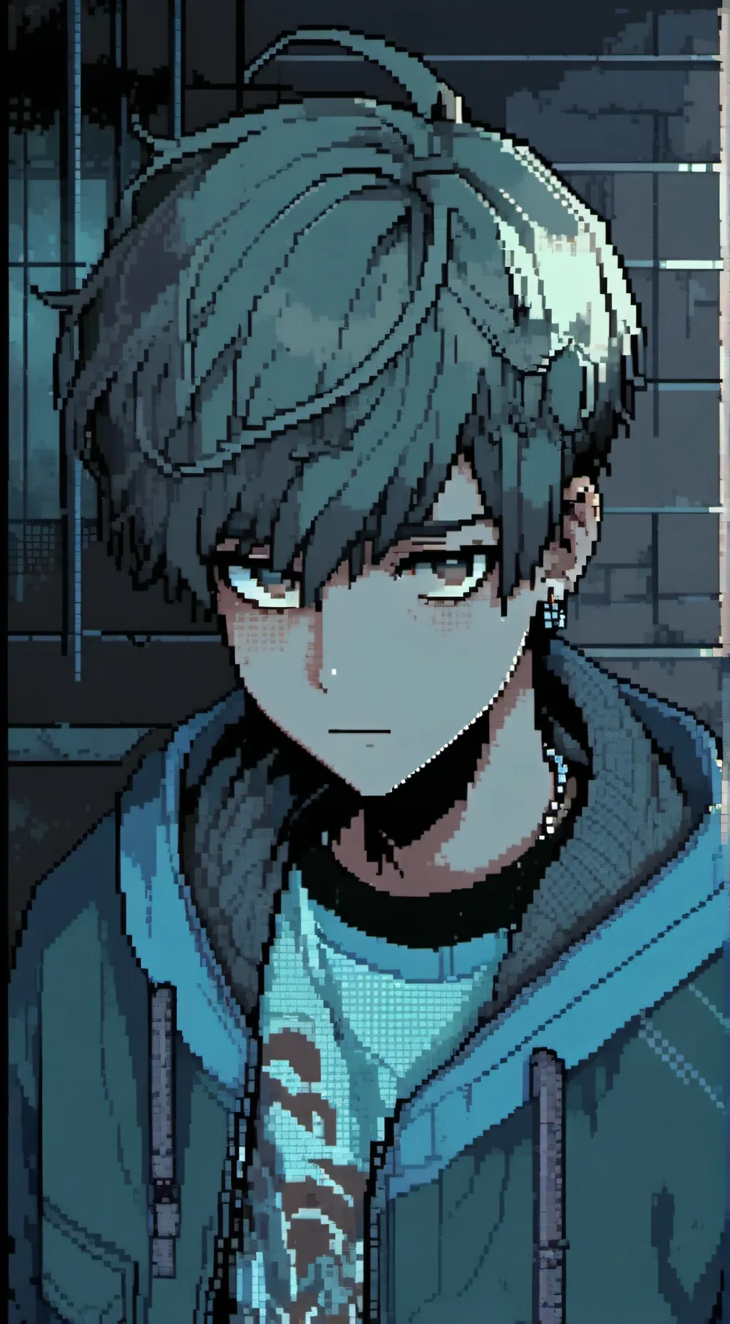 ai character: ash background