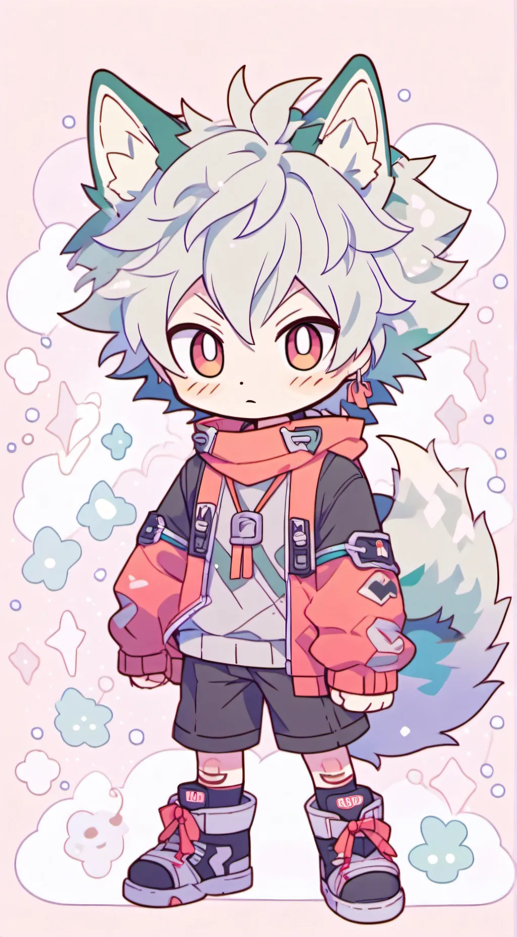 ai character: Katsuki Bakugo  background