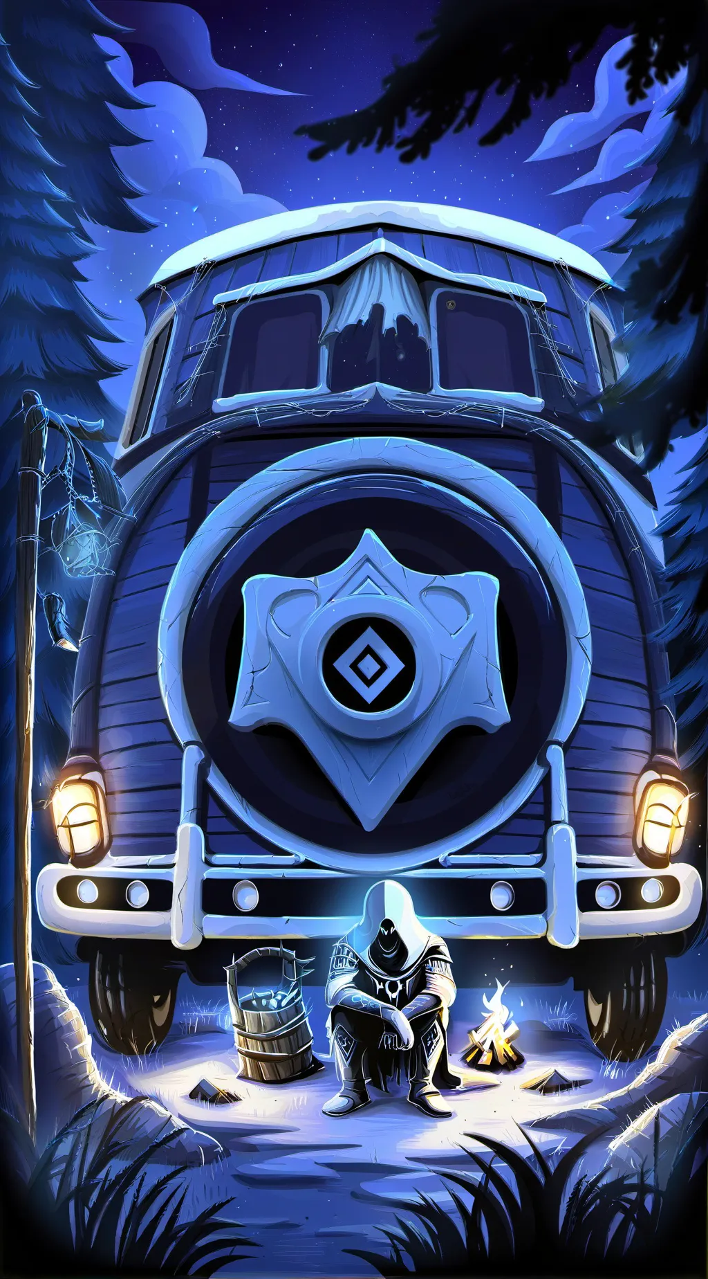 ai character: CLASS CAMPING TRIP background