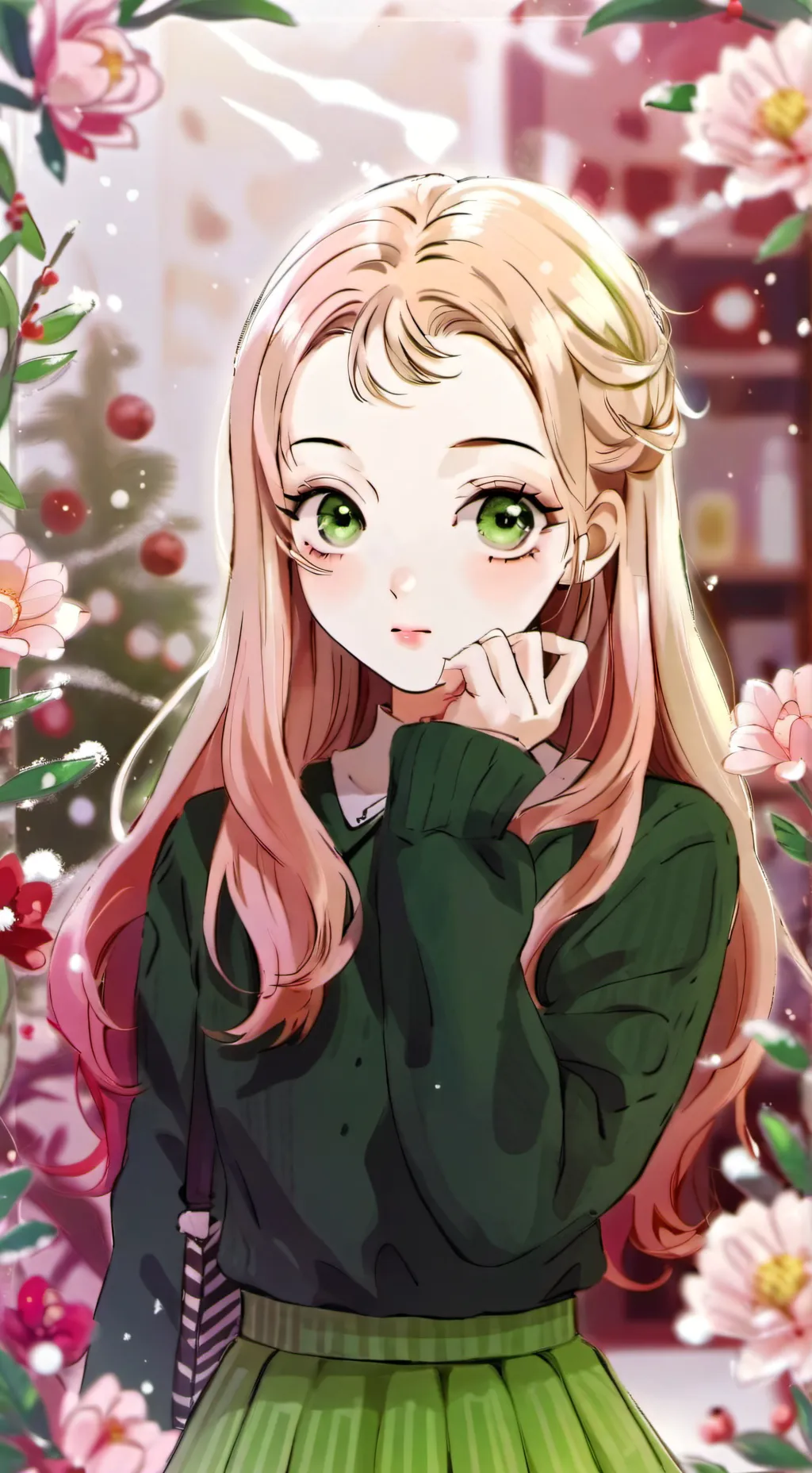 ai character: Aurora background