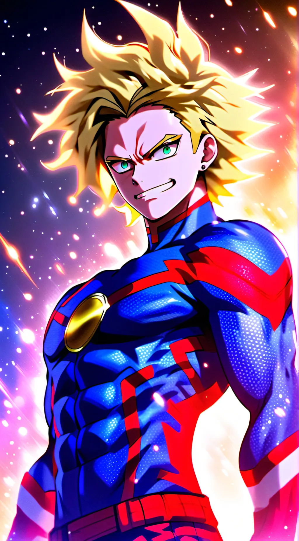 ai character: All might background