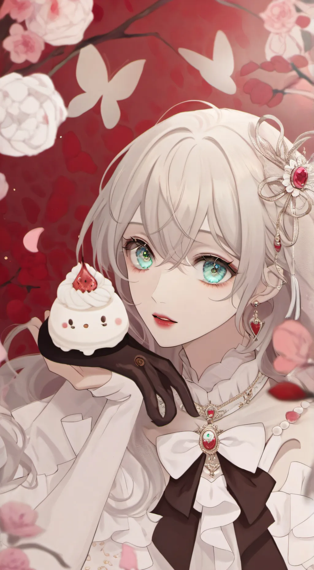 ai character: ROSÈ Black pink background