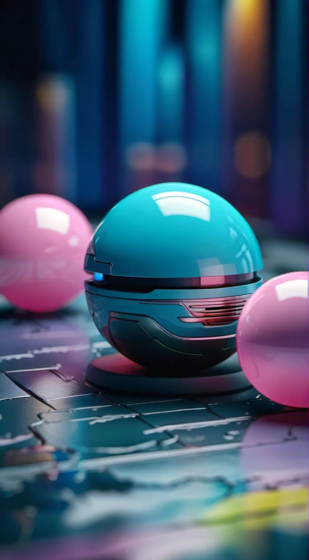 ai character: Pink lookie background