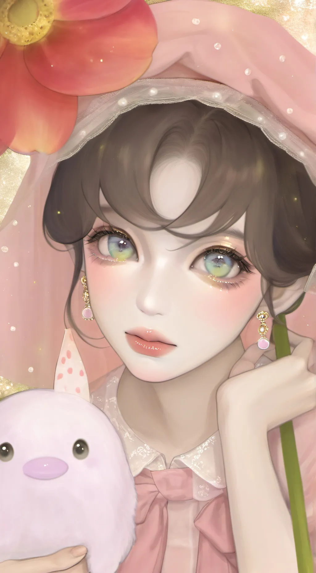 ai character: bella  background