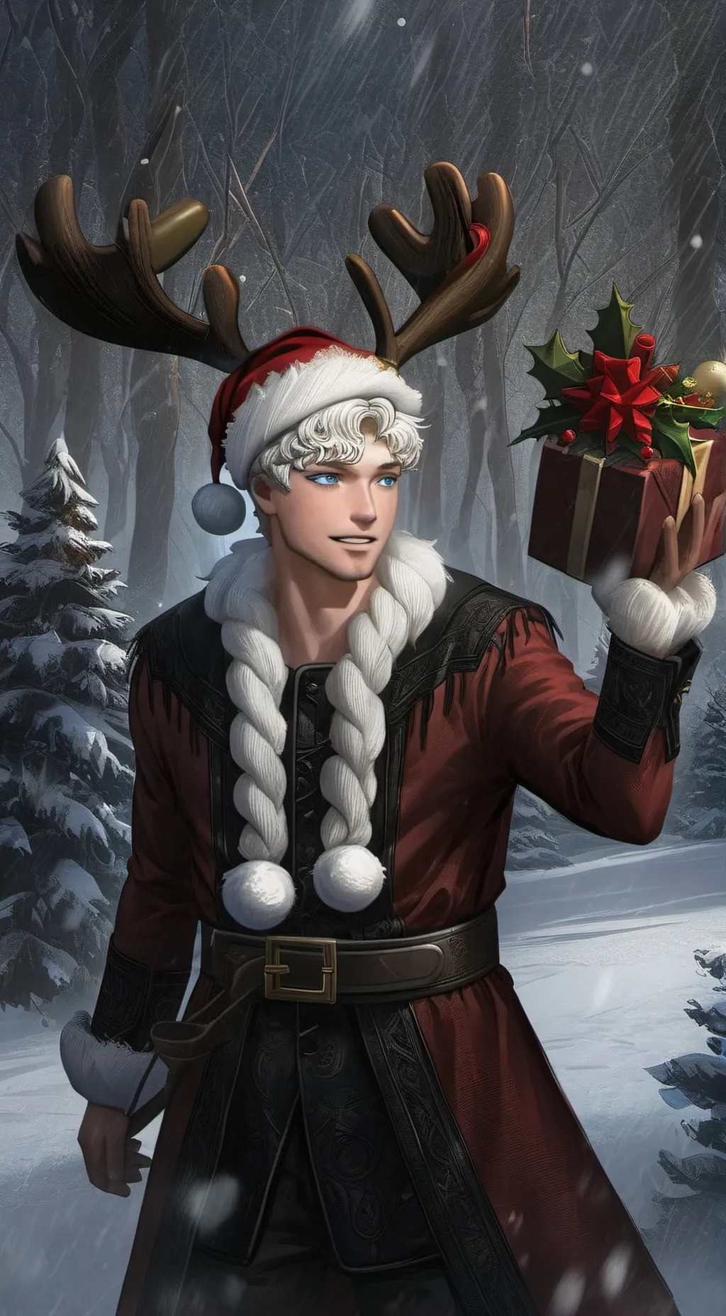 ai character: Santa background