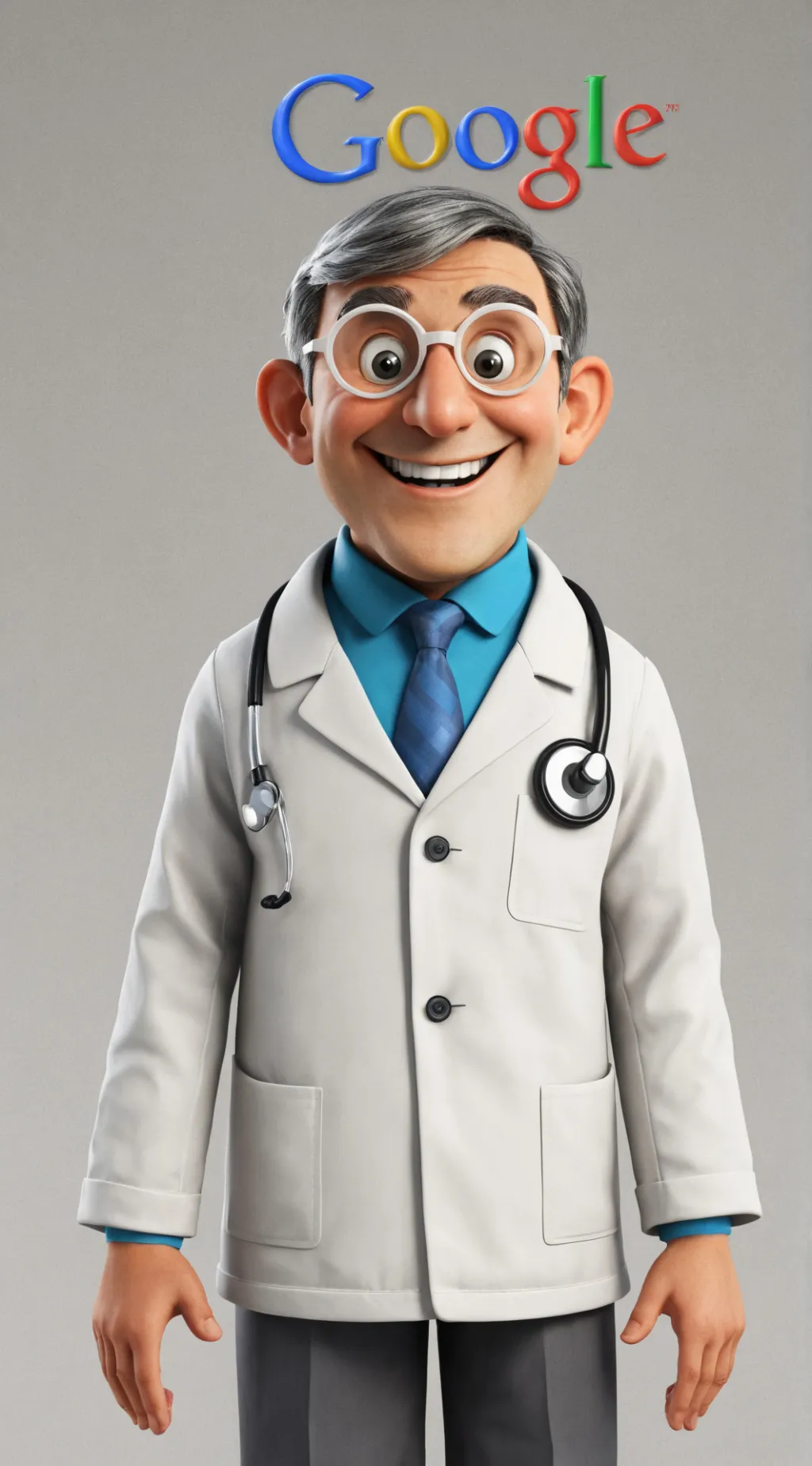 ai character: Dr. Giggle background