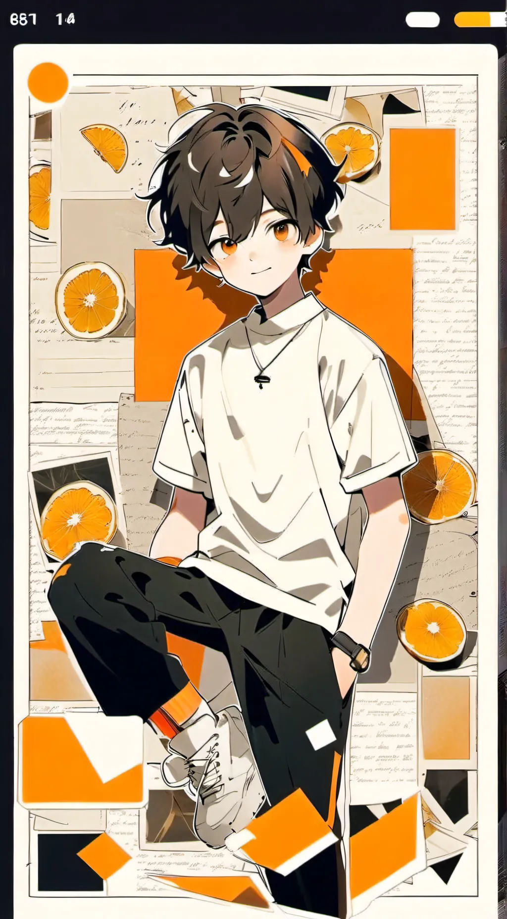 ai character: Mha New Glitch background