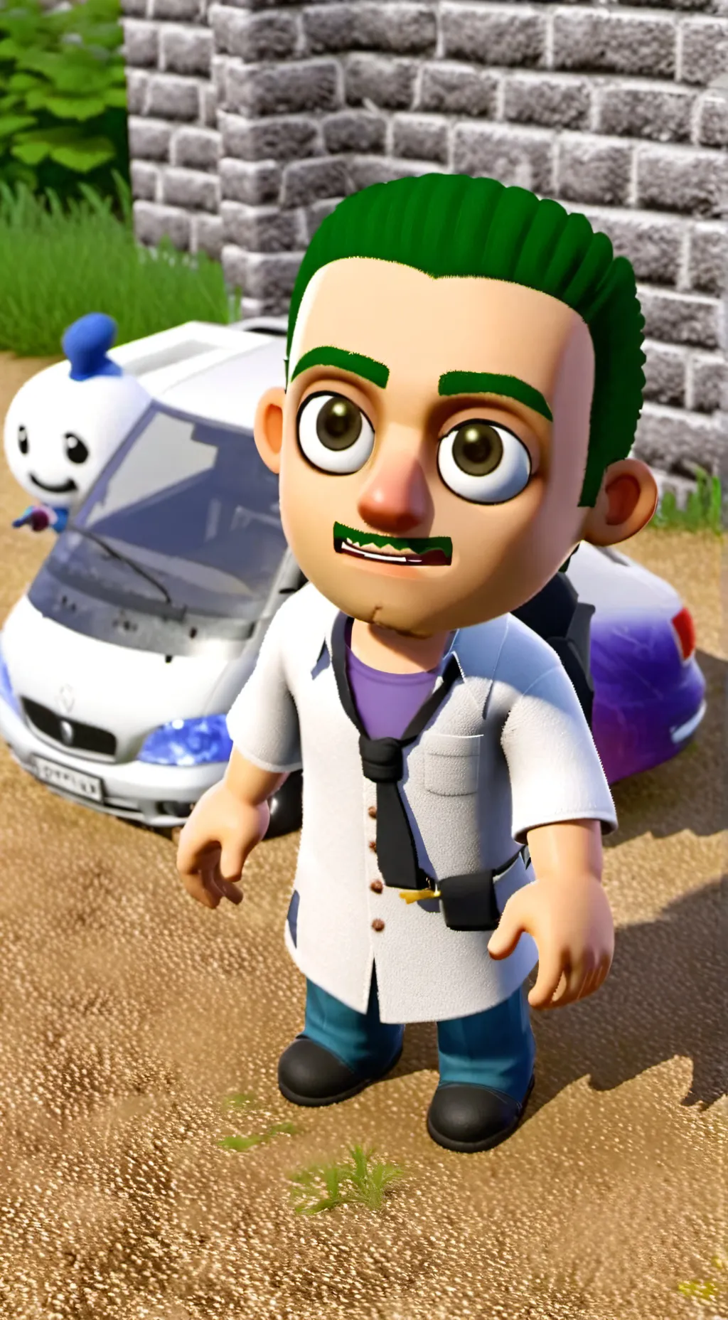 ai character: abnormal background