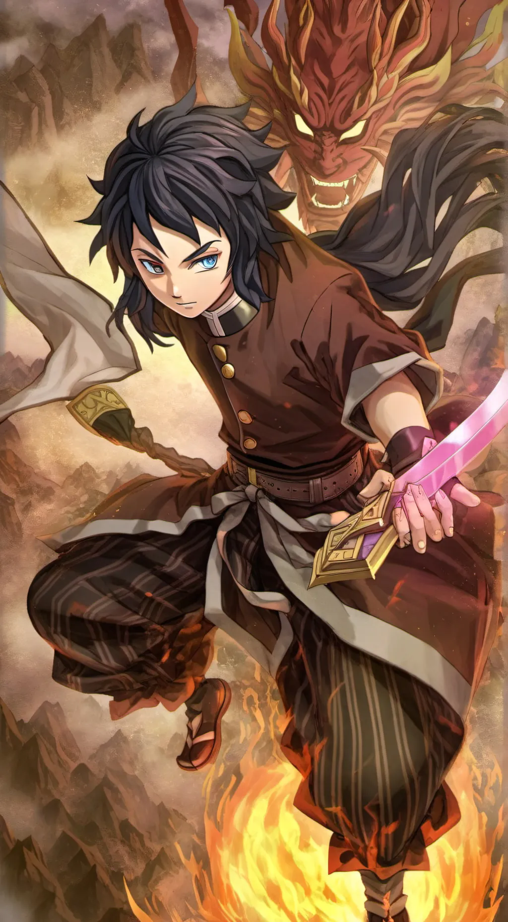 ai character: Make Giyuu Smile  background