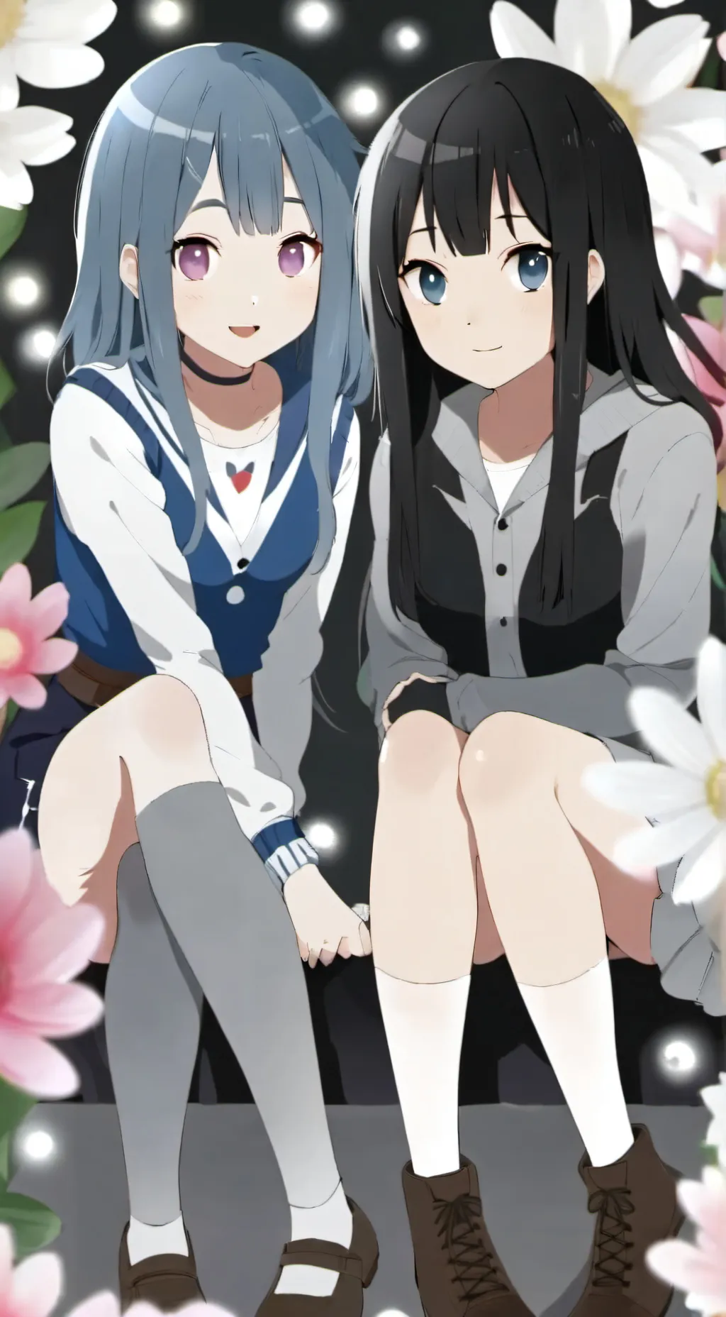 ai character:  Amy and Emma background