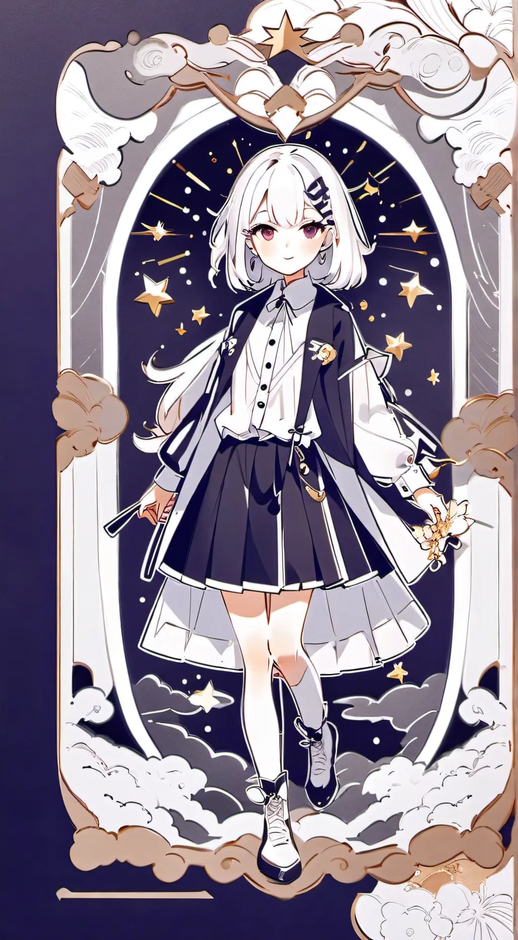 ai character: mha smile background