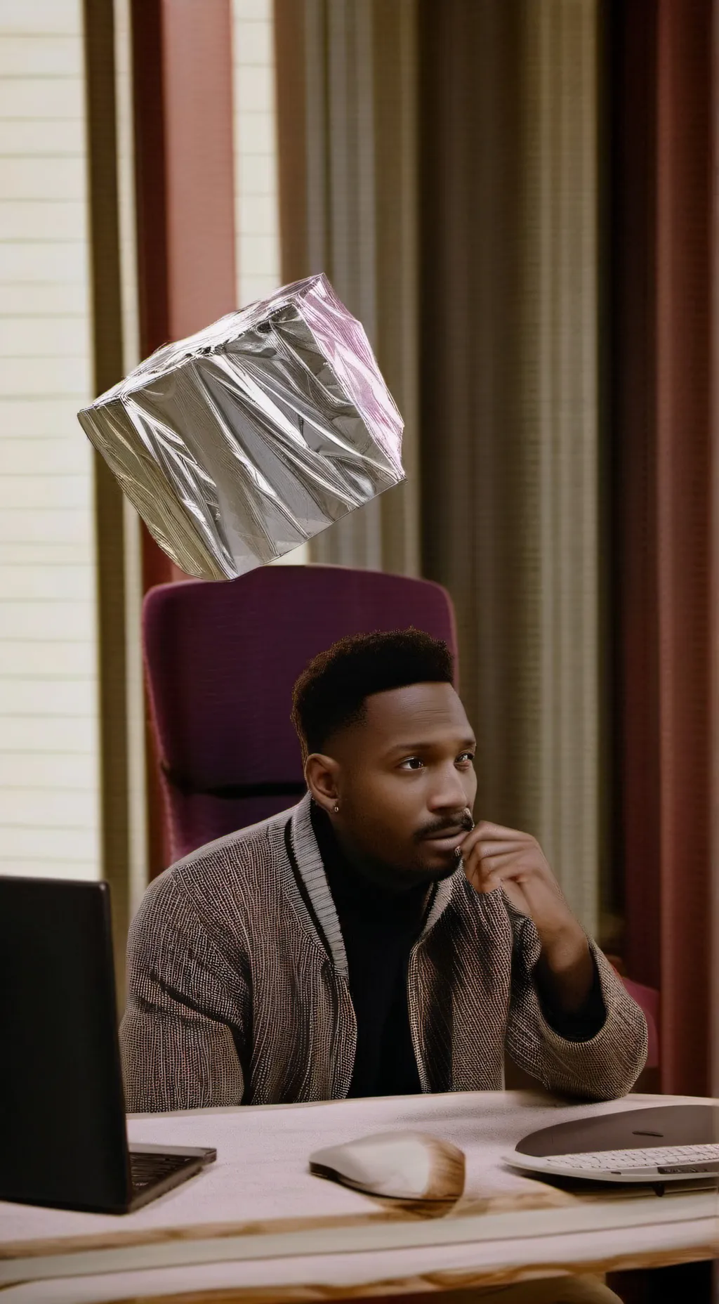 ai character: The Time-Traveling Tech Support background