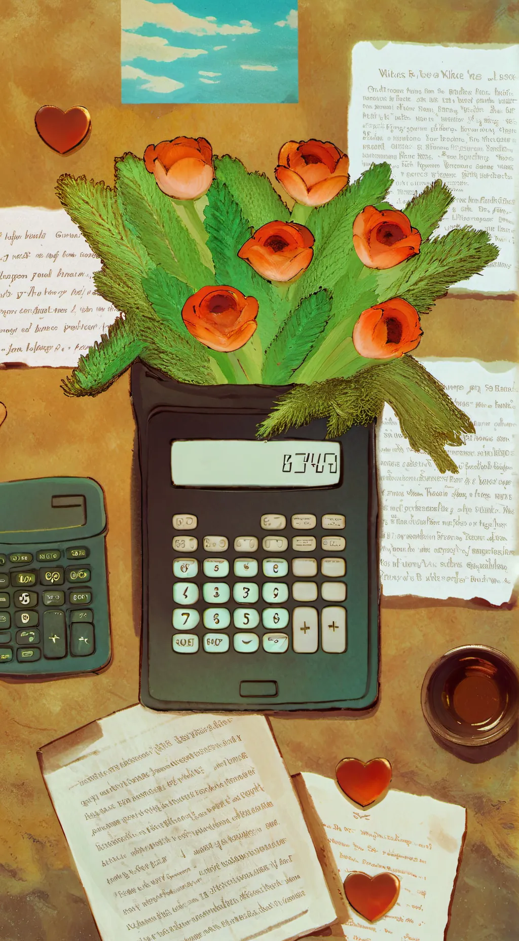 ai character: Love Caculator  background