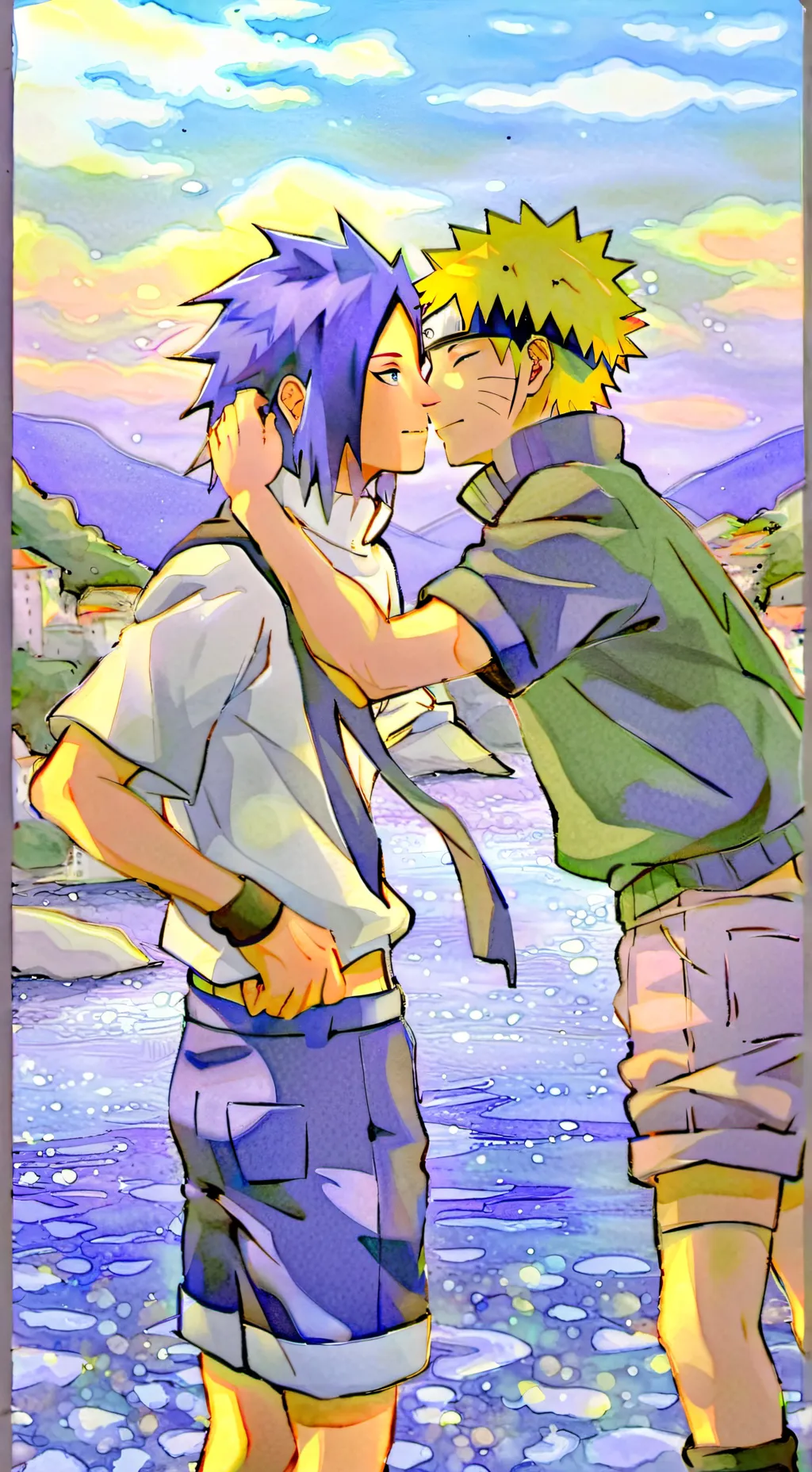 ai character: vampire sasunaru background