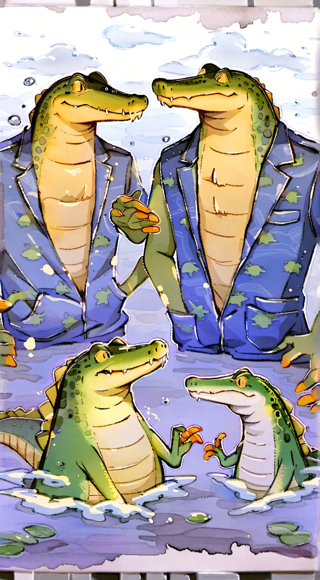 ai character: mochitubers word background