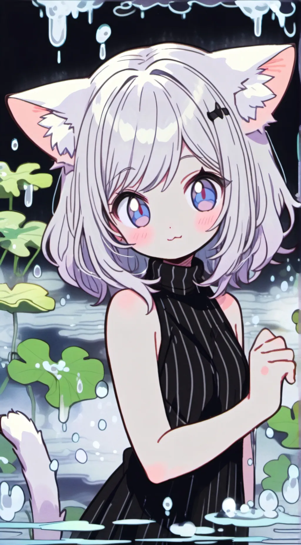 ai character: Silver Splash Feli background